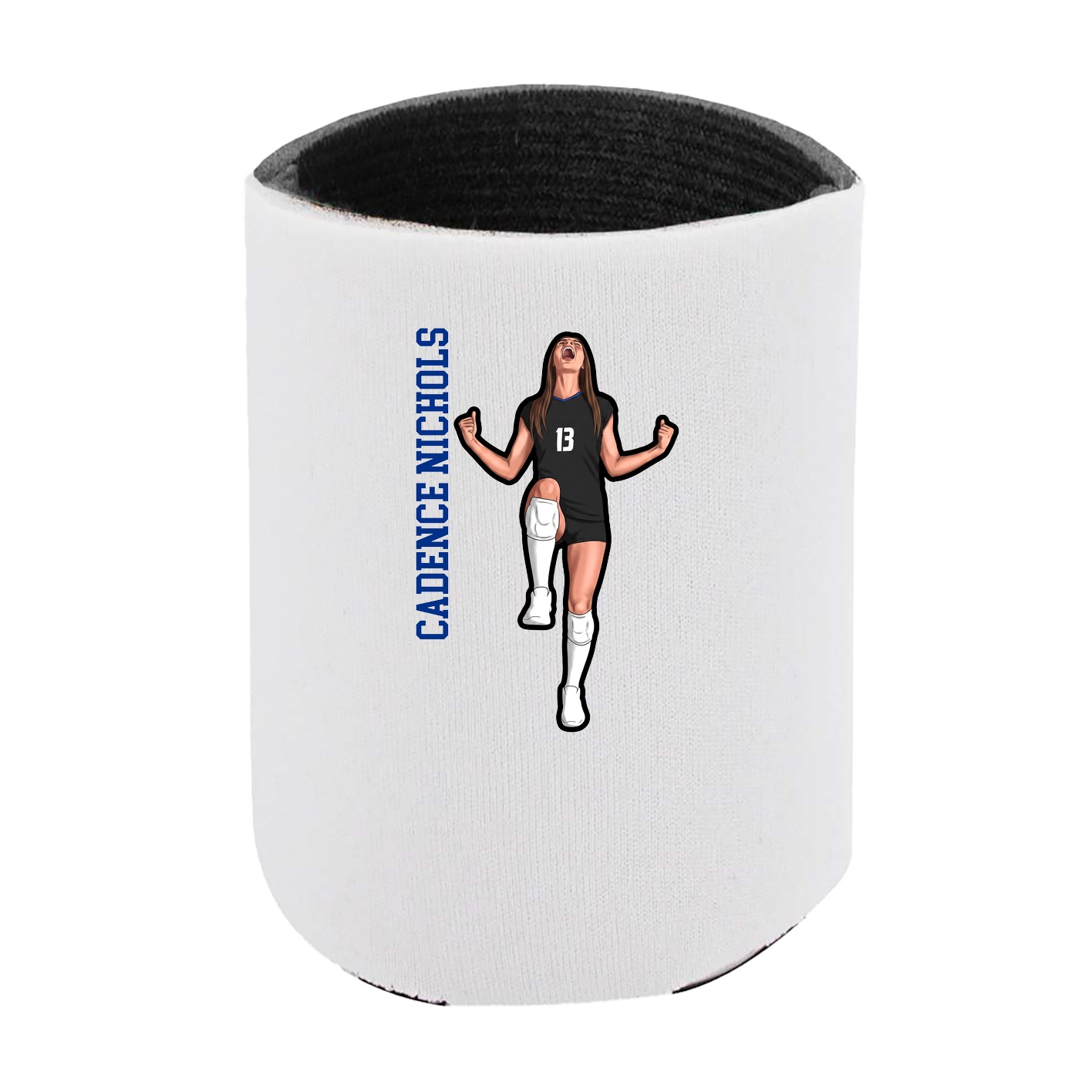 Can Holder — Name Vertical in White