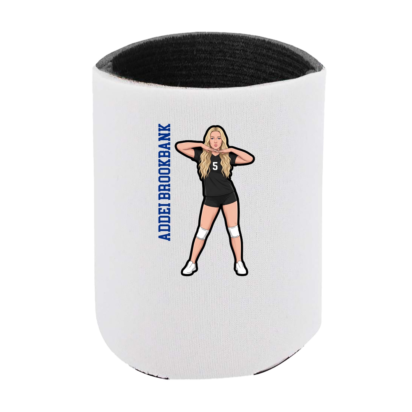 Can Holder — Name Vertical in White