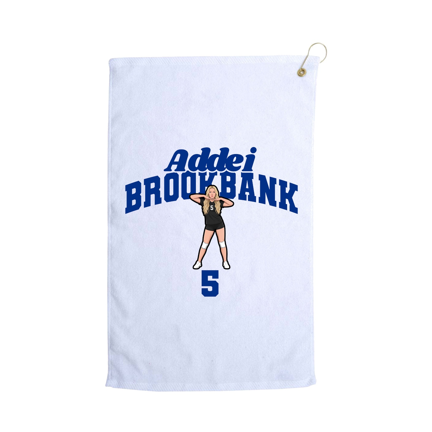 Golf Towel — Signature Arch in White