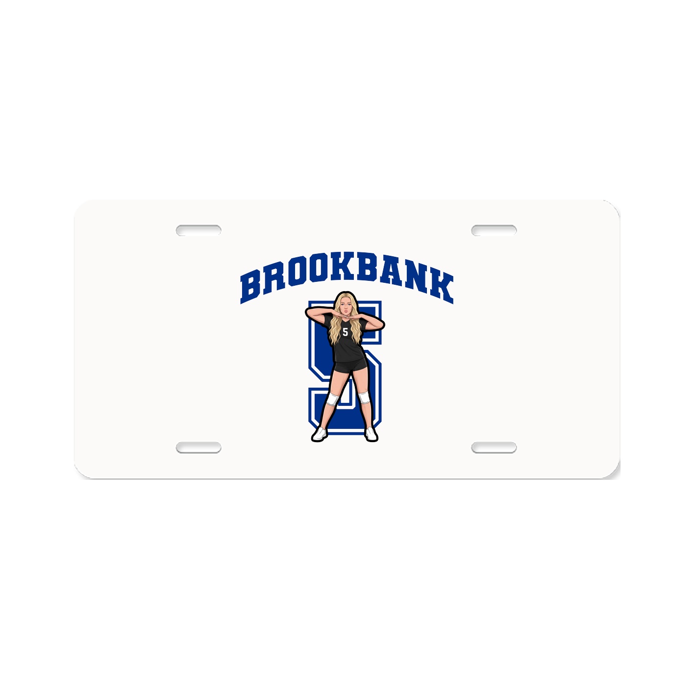 License Plate — Number in Classic