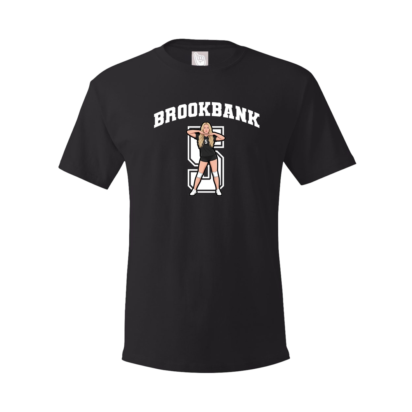 Youth Tee — Number in Black