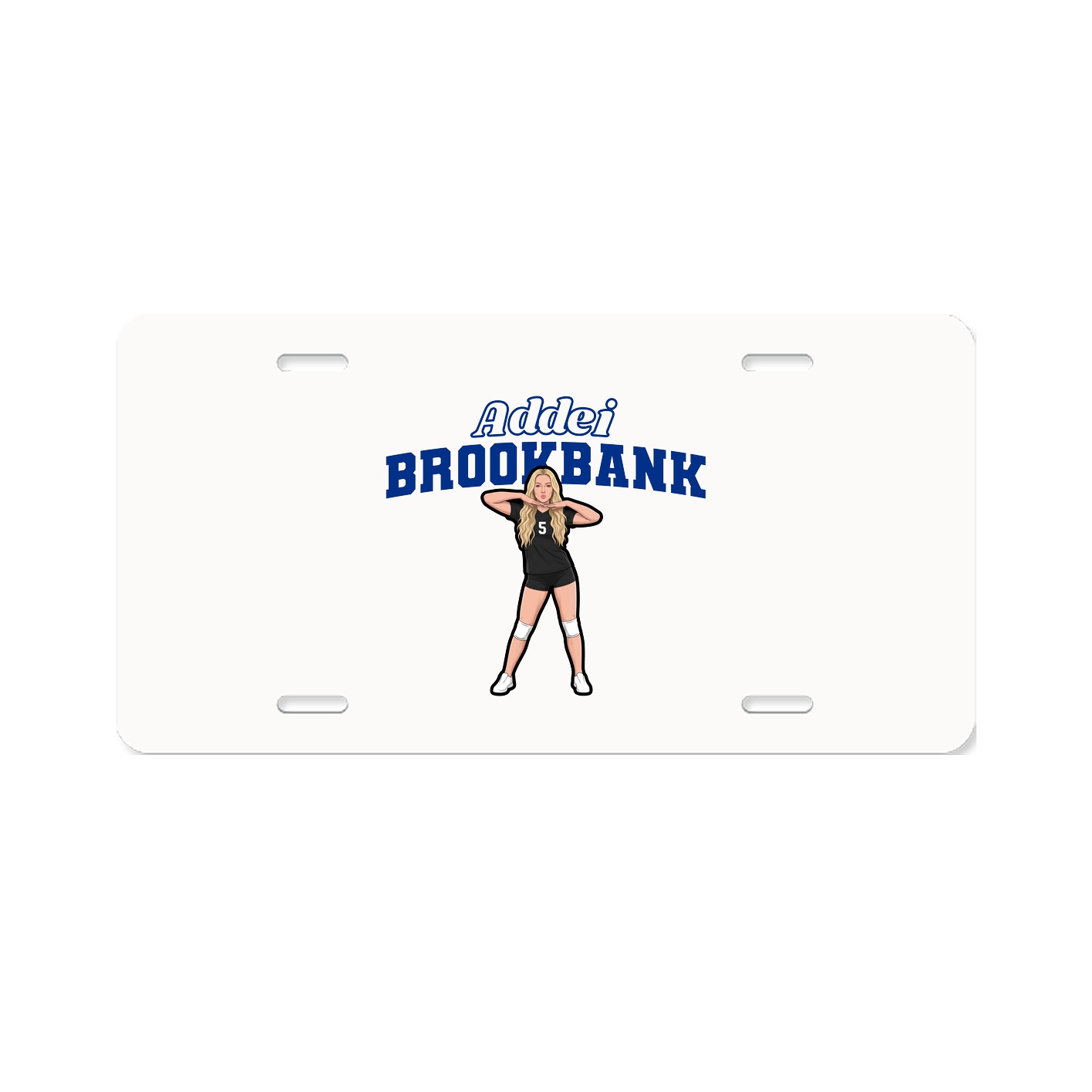 License Plate — Name Arch in Classic