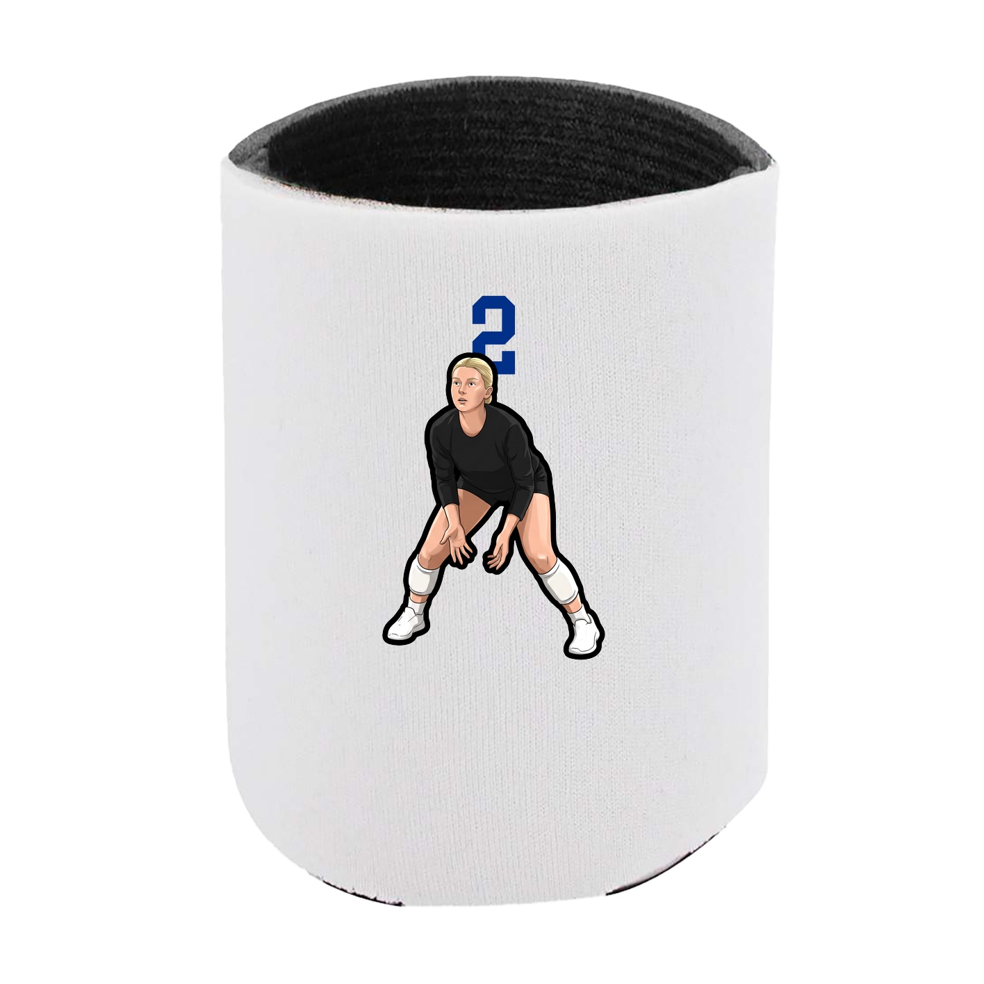 Can Holder — Number Top in White