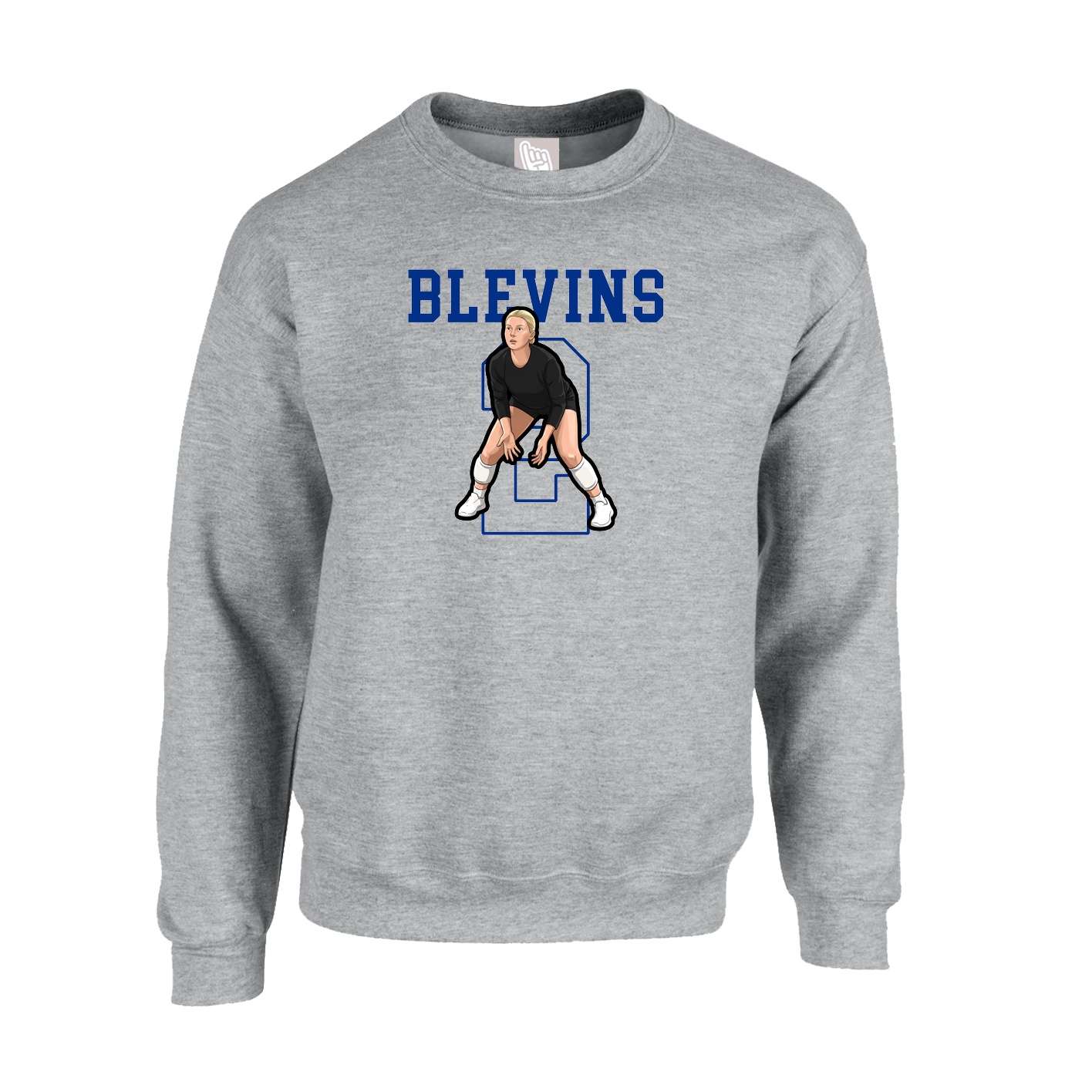 Fleece Crew — Shirsey in Grey