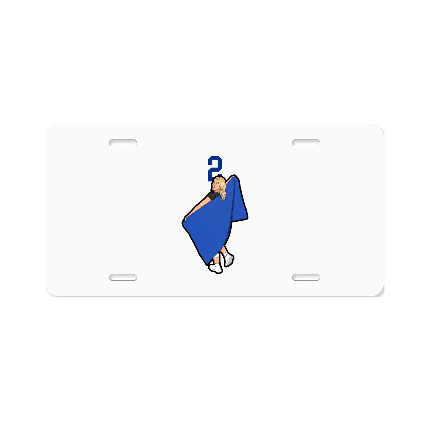 License Plate — Number Top in Classic