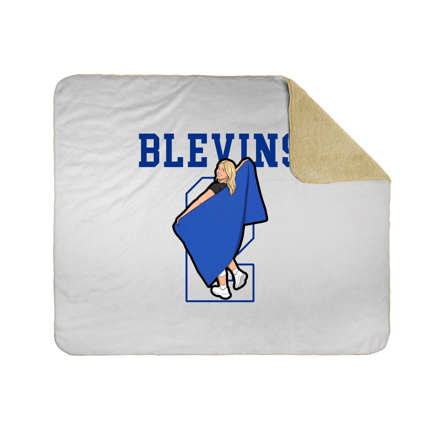 Throw Blanket — Shirsey in White