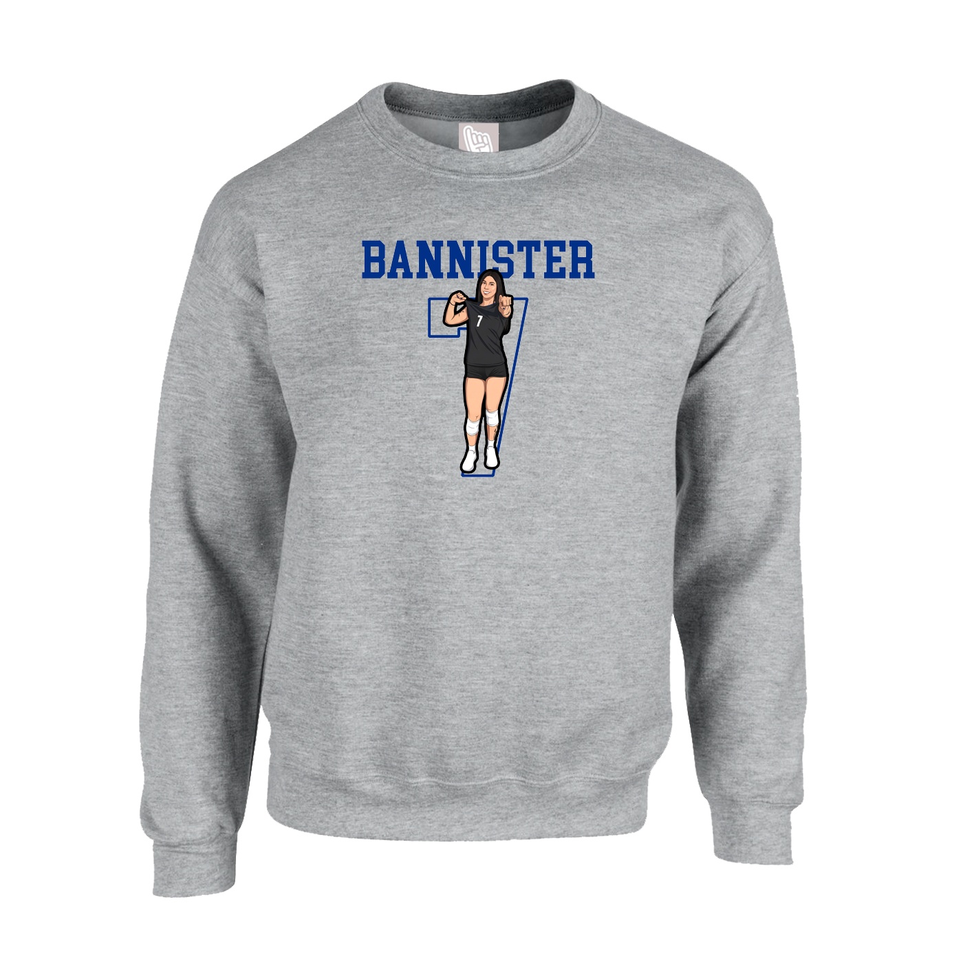 Fleece Crew — Shirsey in Grey