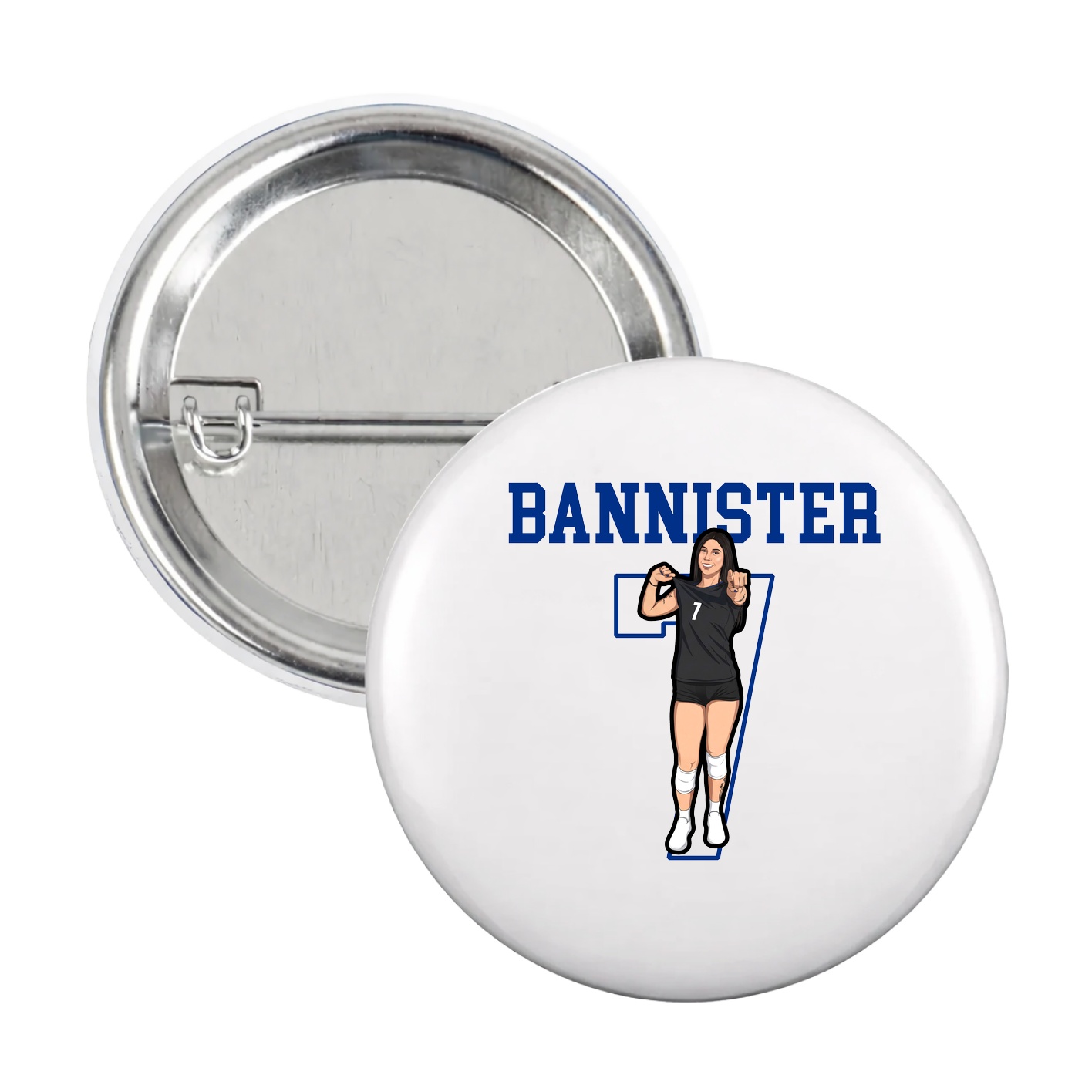 Game Day Button — Shirsey in White