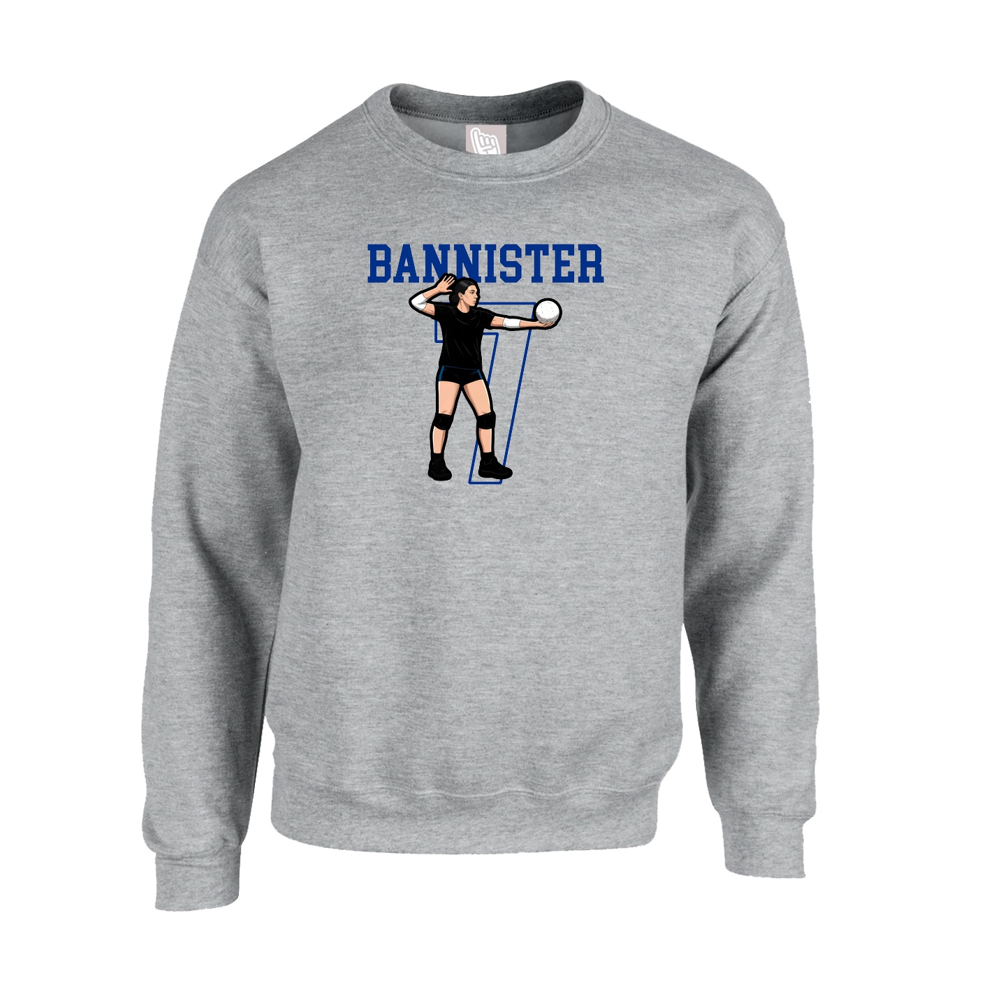 Fleece Crew — Shirsey in Grey