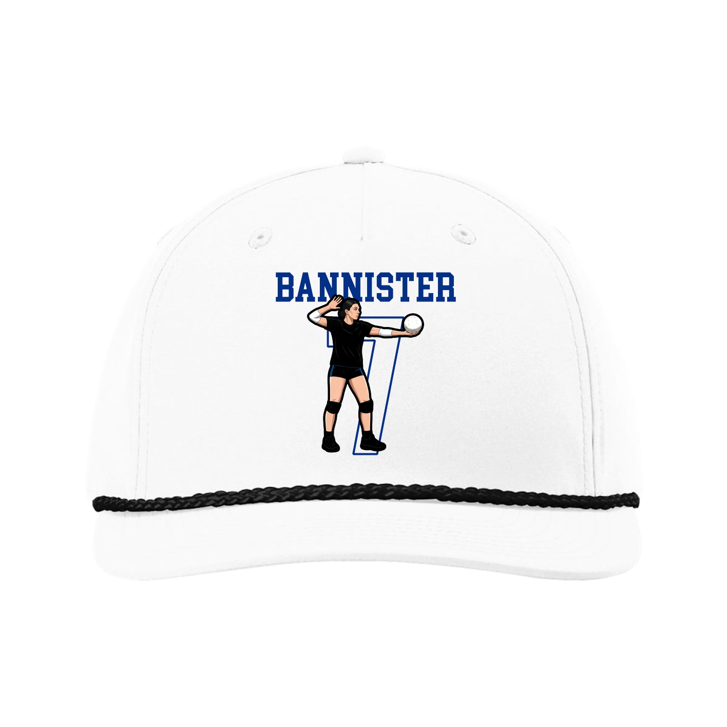 Five-Panel Classic Rope Cap — Shirsey in White