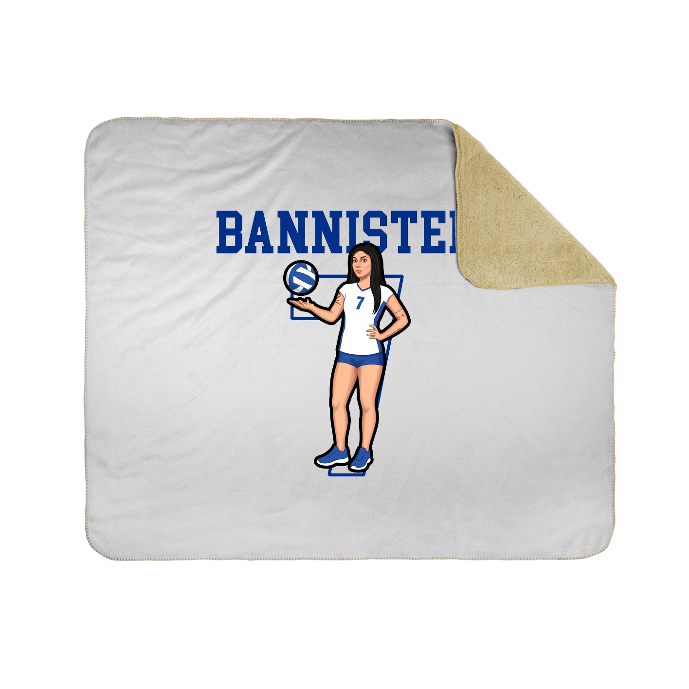 Throw Blanket — Shirsey in White