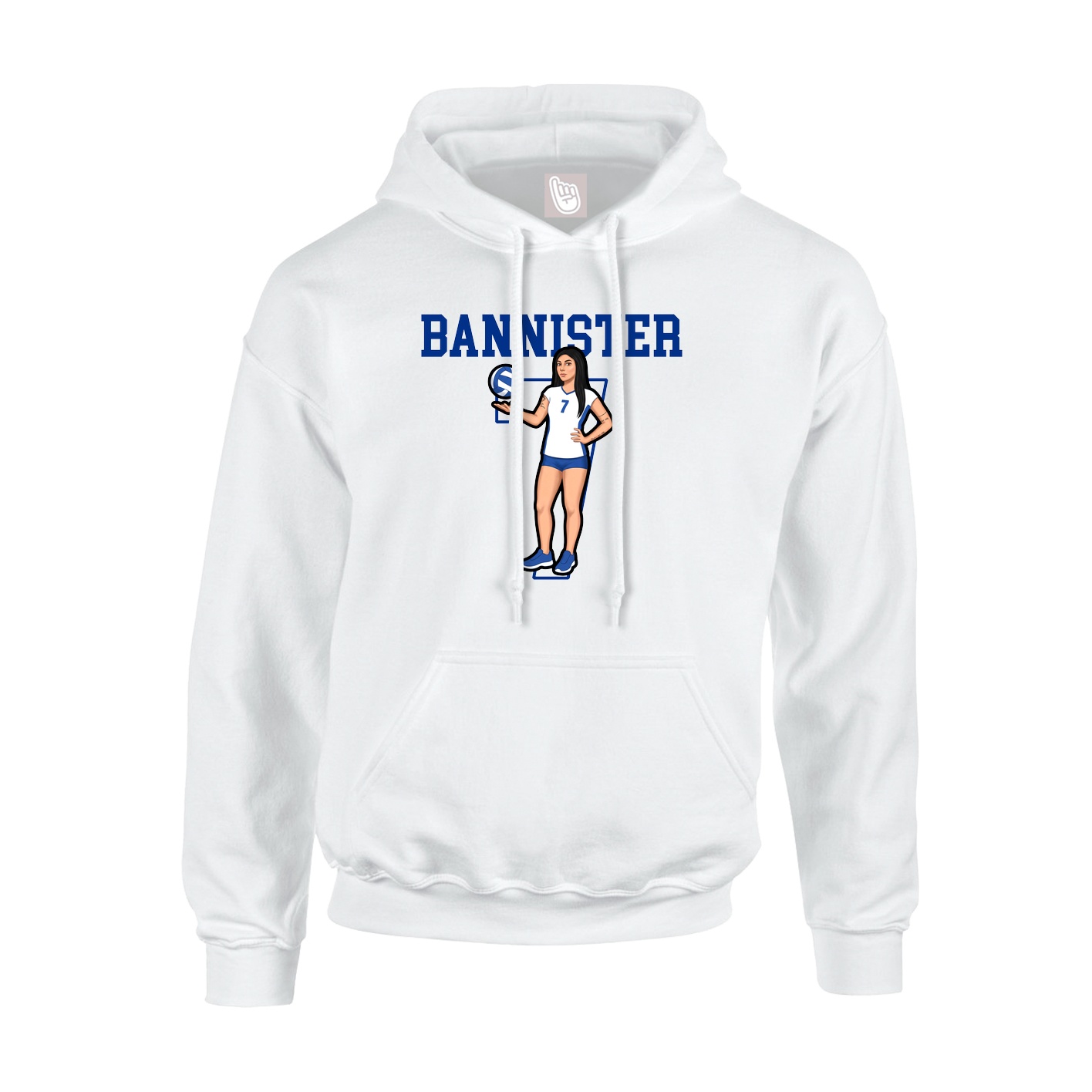 Hoodie — Shirsey in White