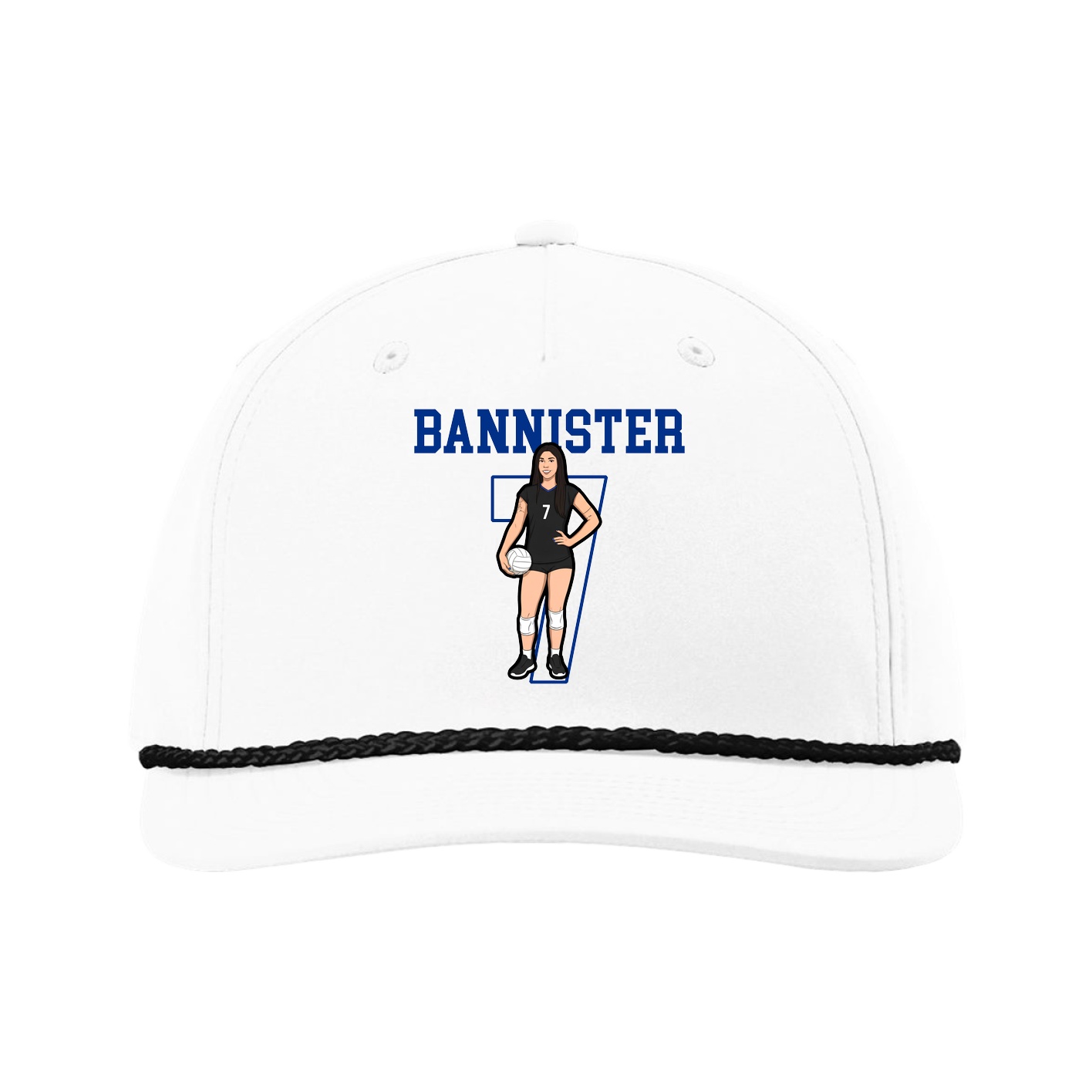 Five-Panel Classic Rope Cap — Shirsey in White