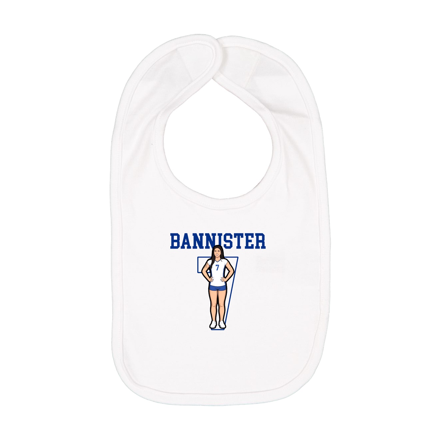 Infant Bib — Shirsey in White