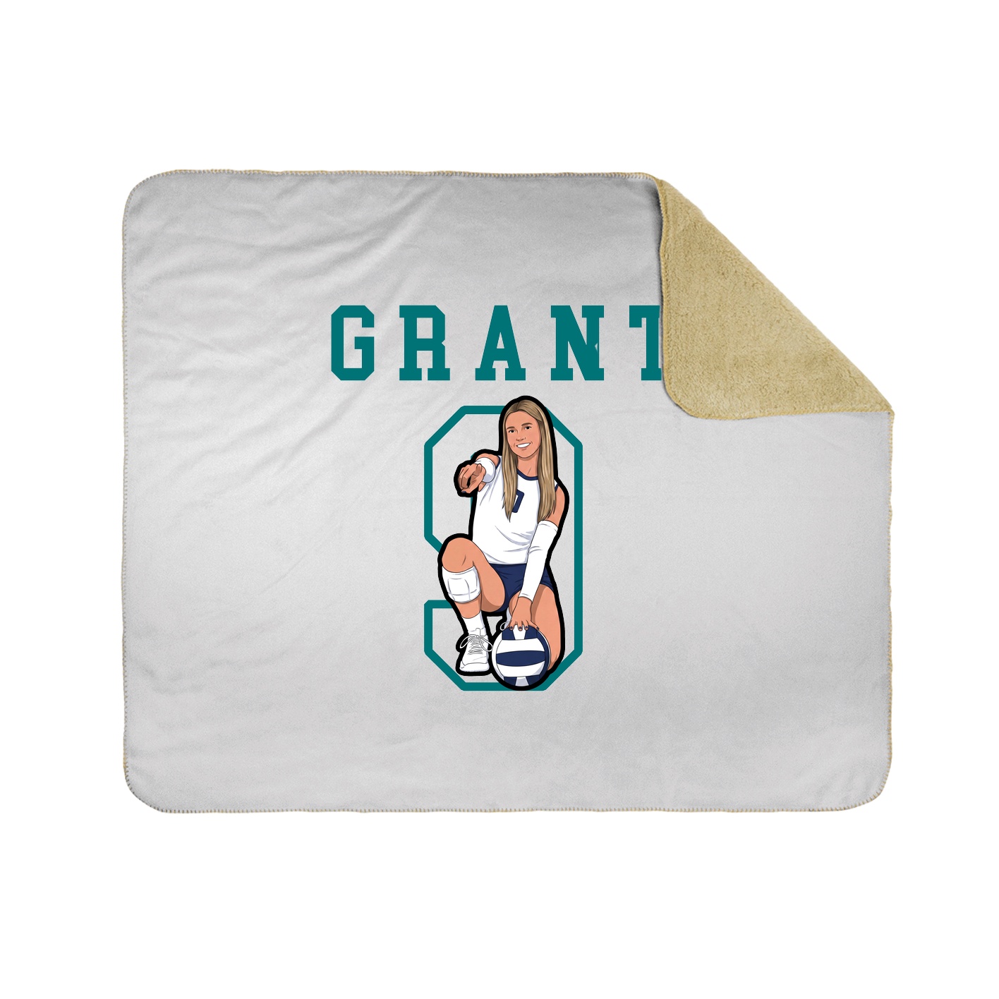 Throw Blanket — Shirsey in White