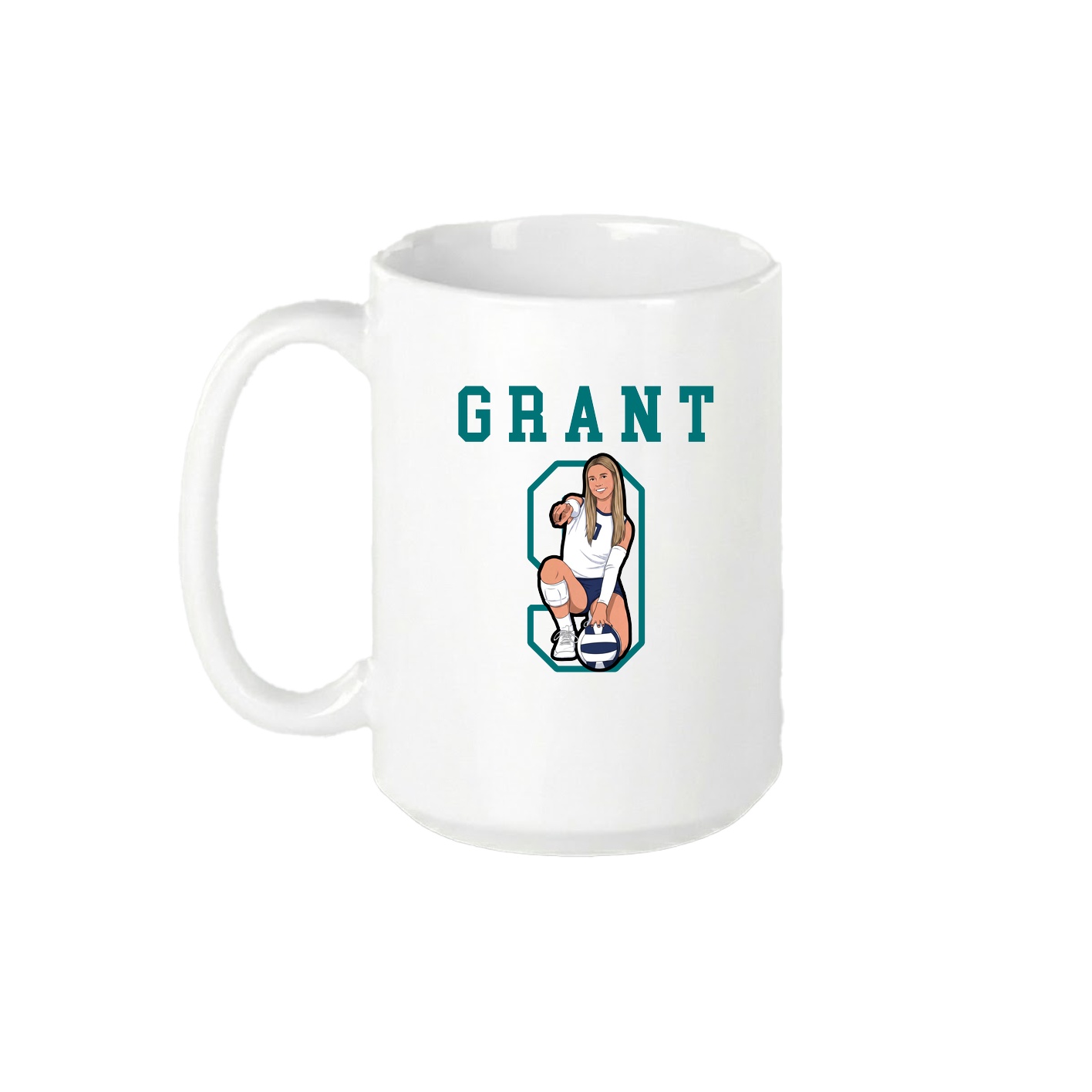 15oz Coffee Mug — Shirsey in White