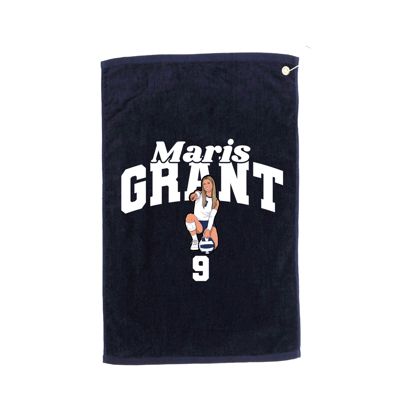 Golf Towel — Signature Arch in Navy