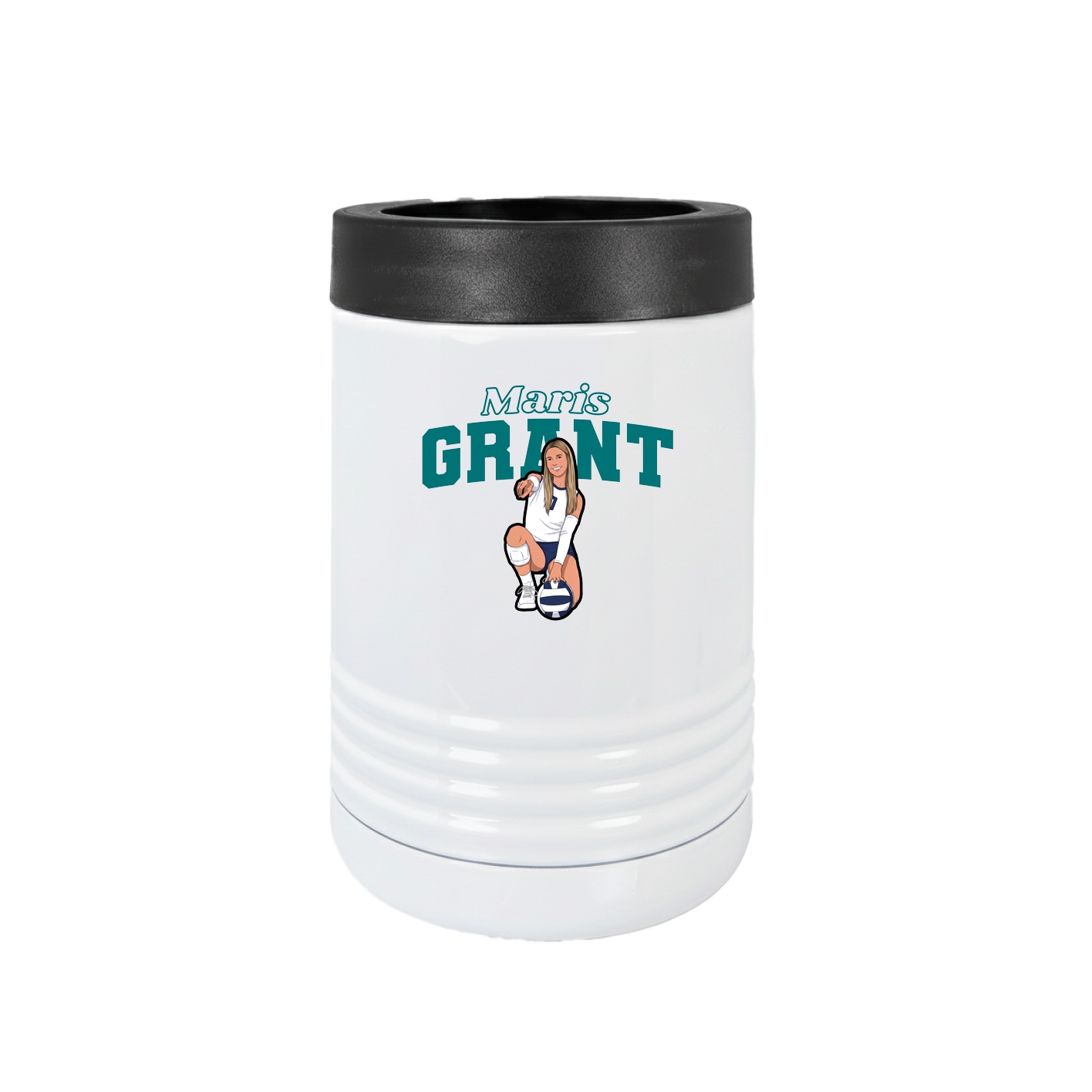 Beverage Holder — Name Arch in White