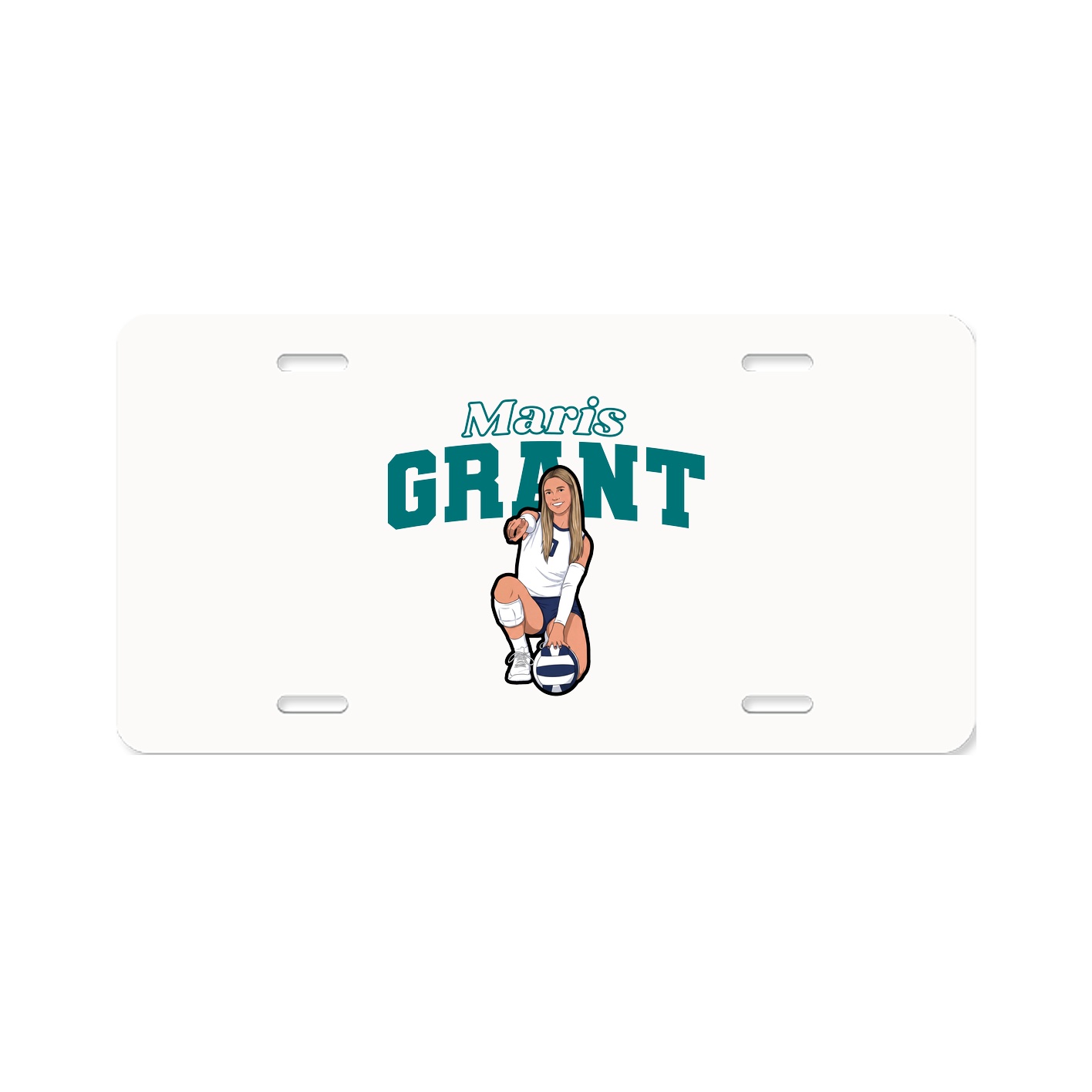 License Plate — Name Arch in Classic