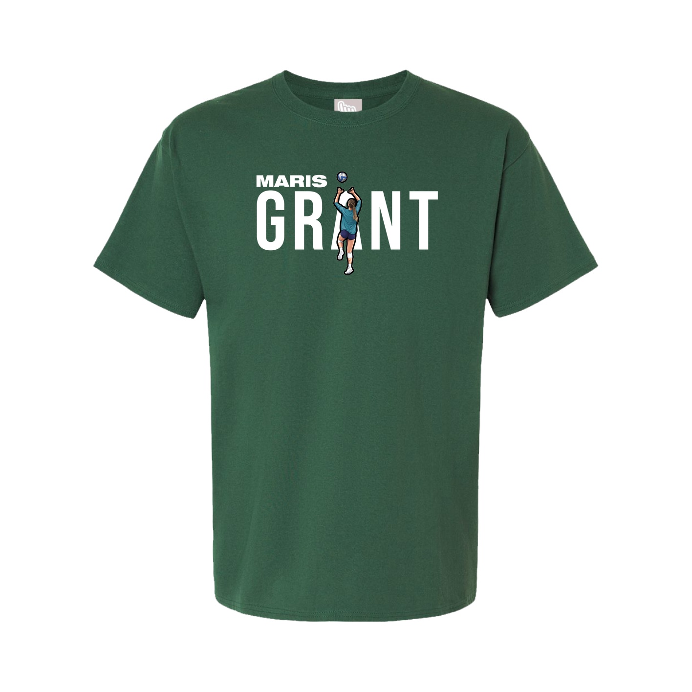 Youth Tee — Player Name in Green