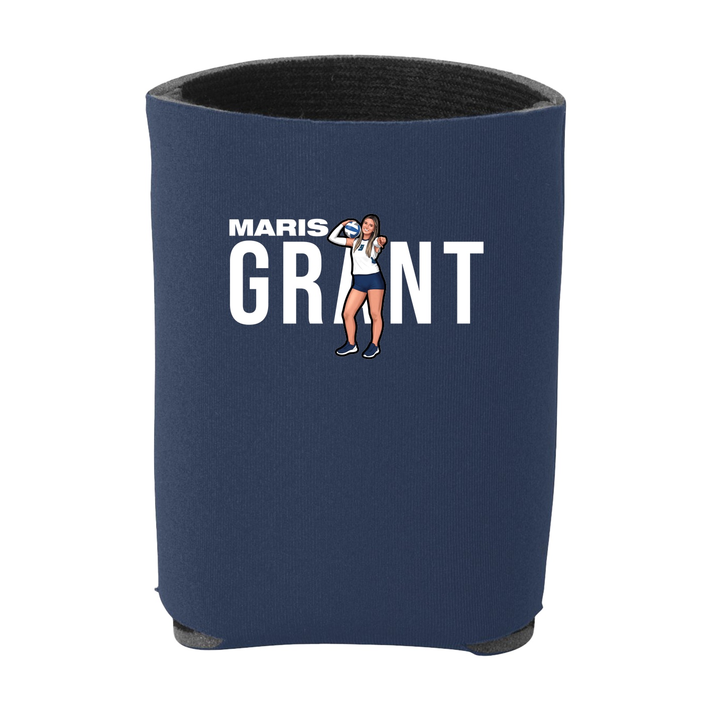 Can Holder — Player Name in Navy