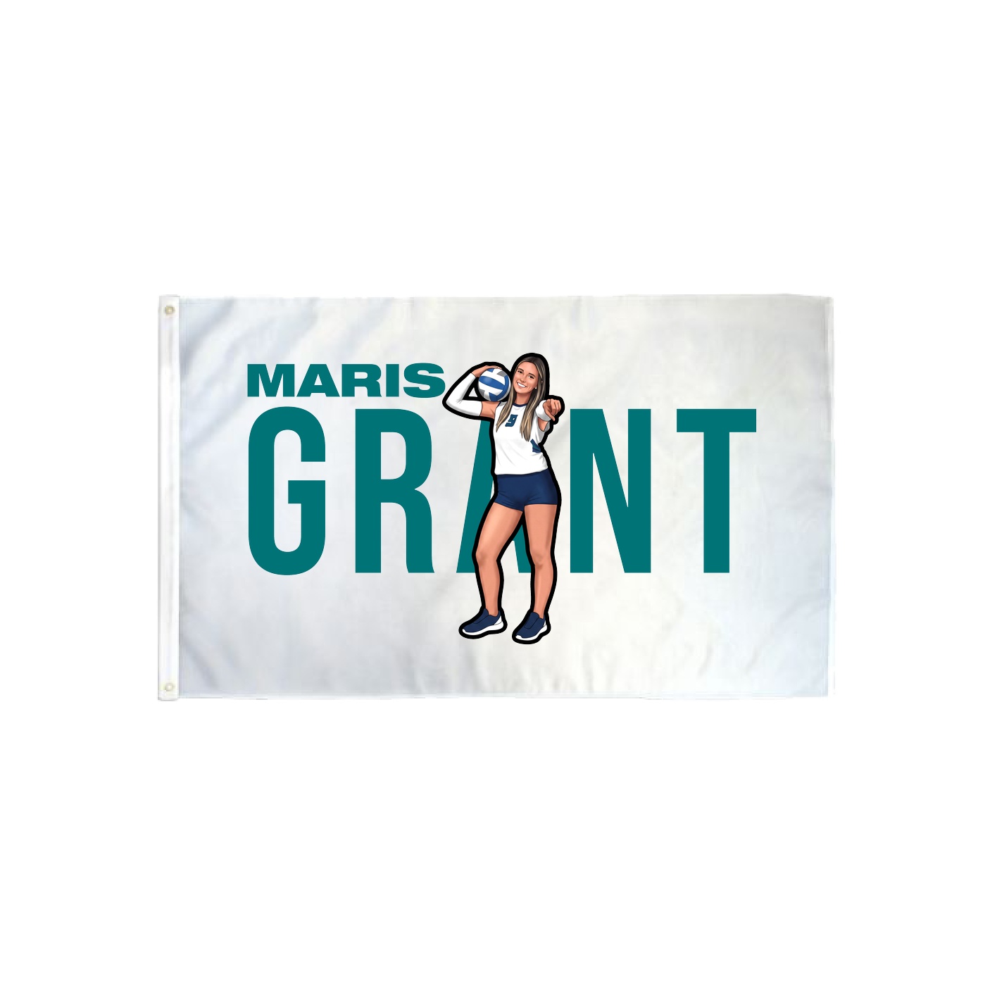 3x5 Flag — Player Name in Classic