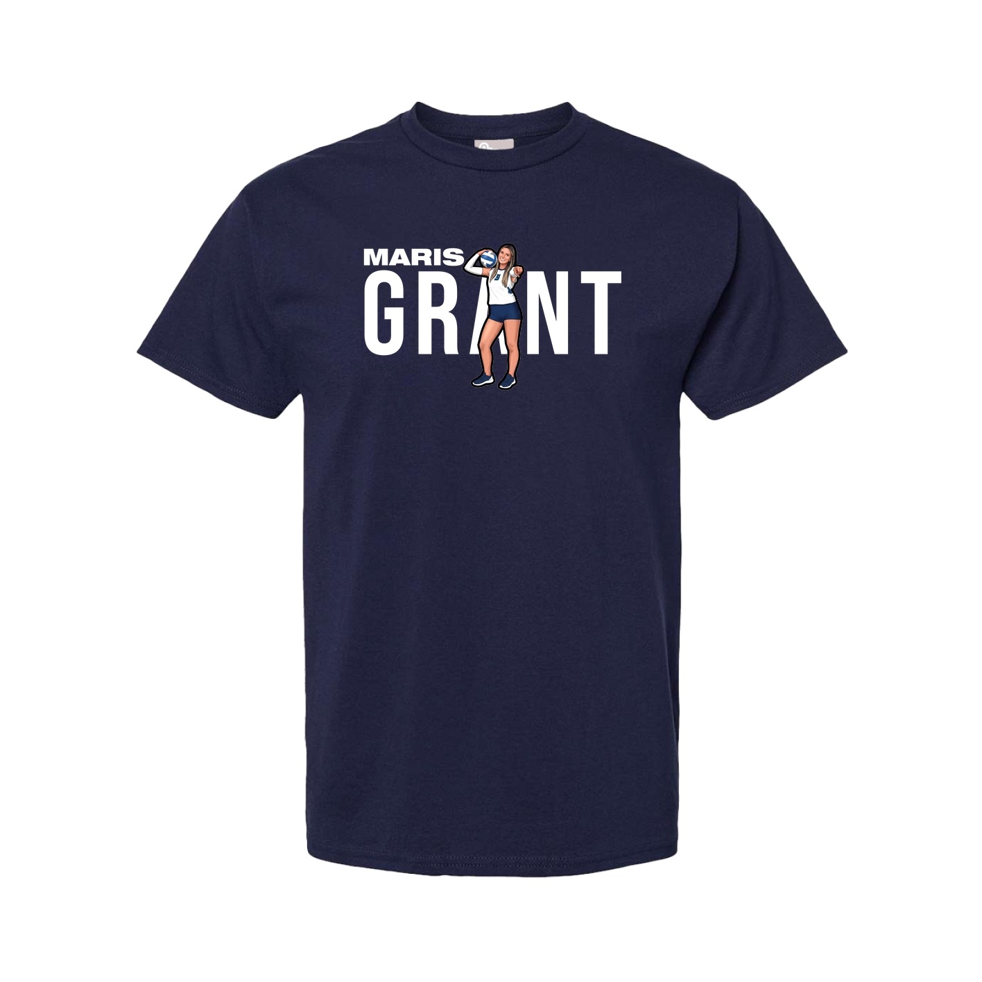 Tee — Player Name in Navy