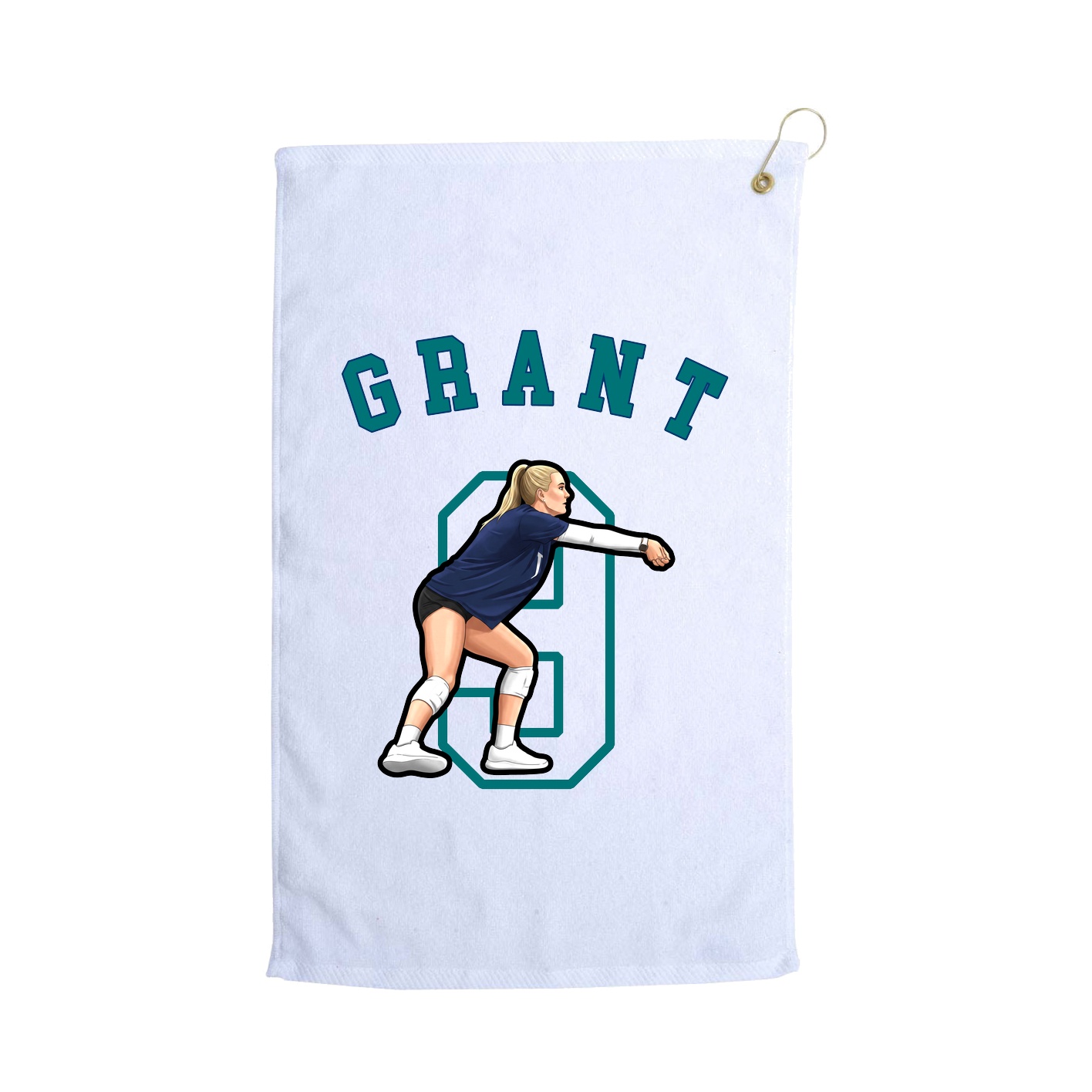 Golf Towel — Shirsey Arch in White