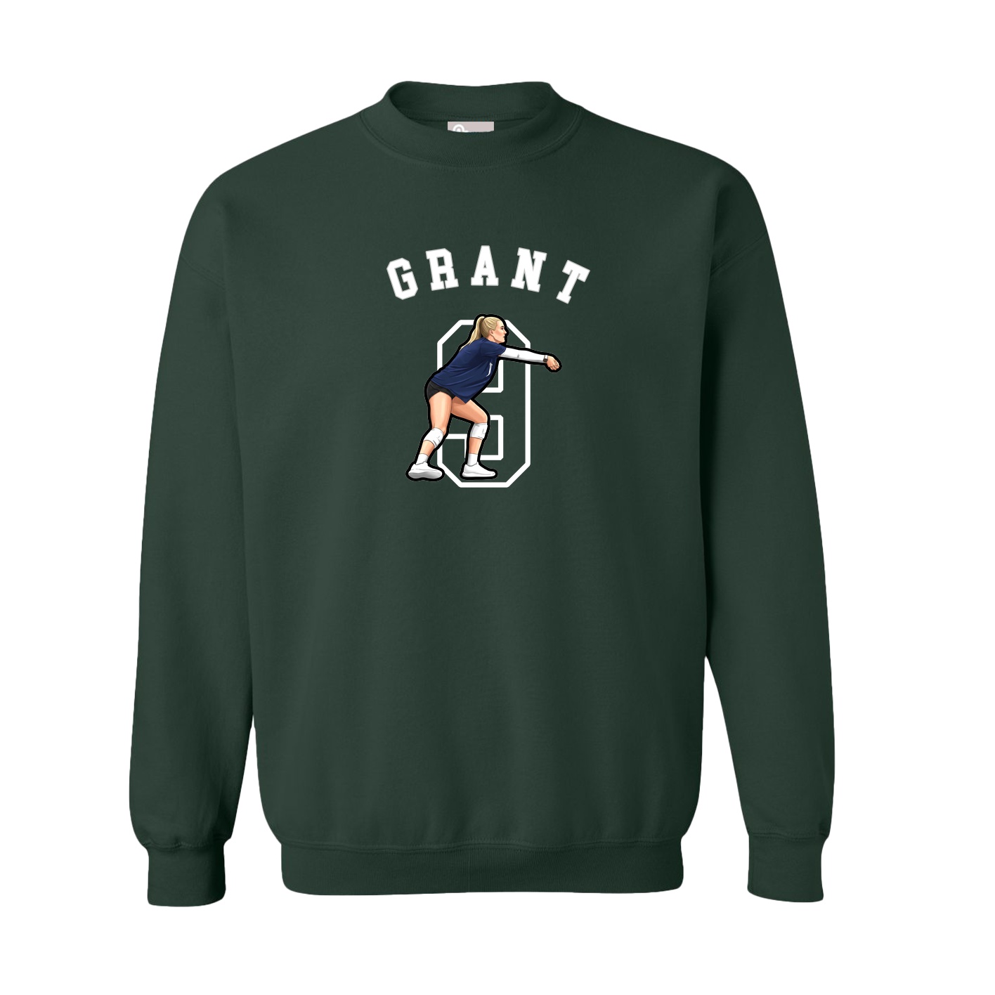 Fleece Crew — Shirsey Arch in Green