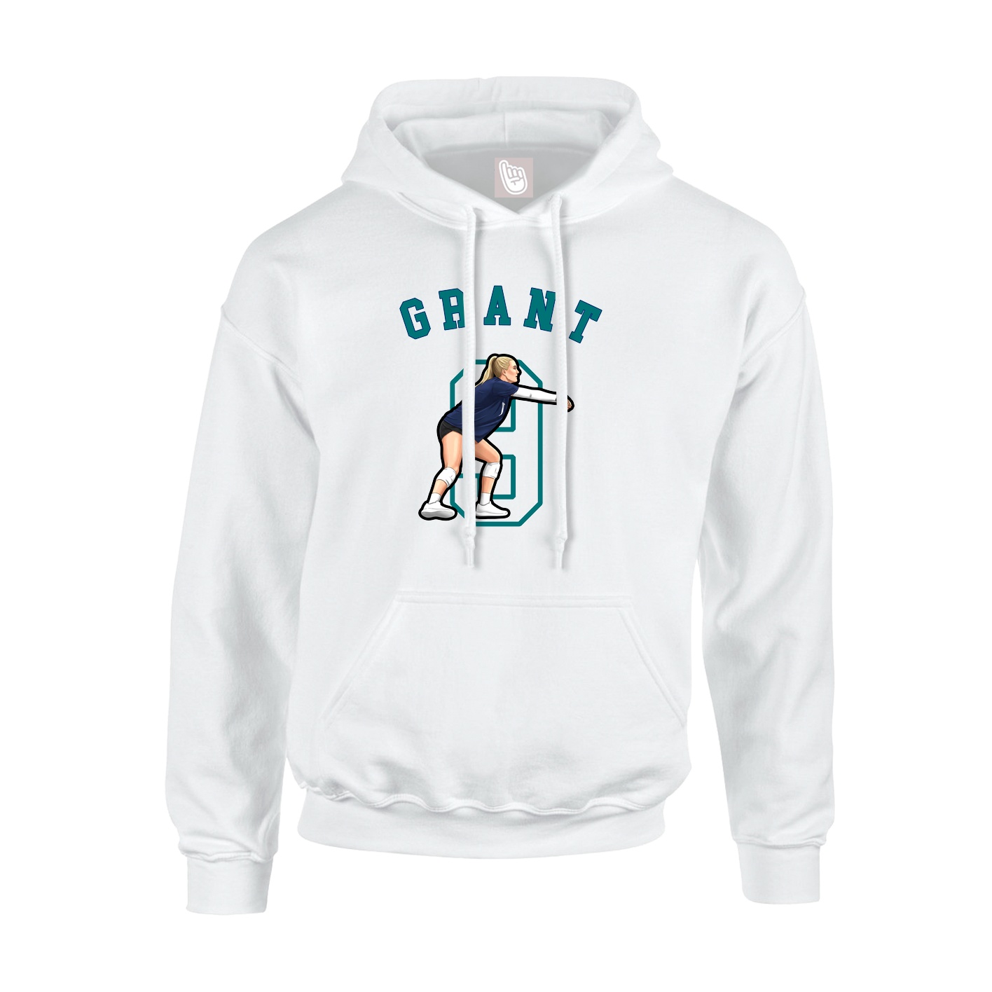 Youth Hoodie — Shirsey Arch in White