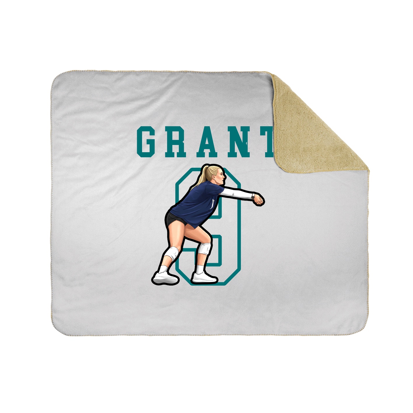 Throw Blanket — Shirsey in White