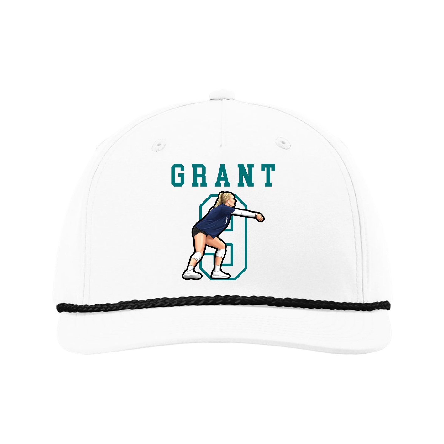 Five-Panel Classic Rope Cap — Shirsey in White