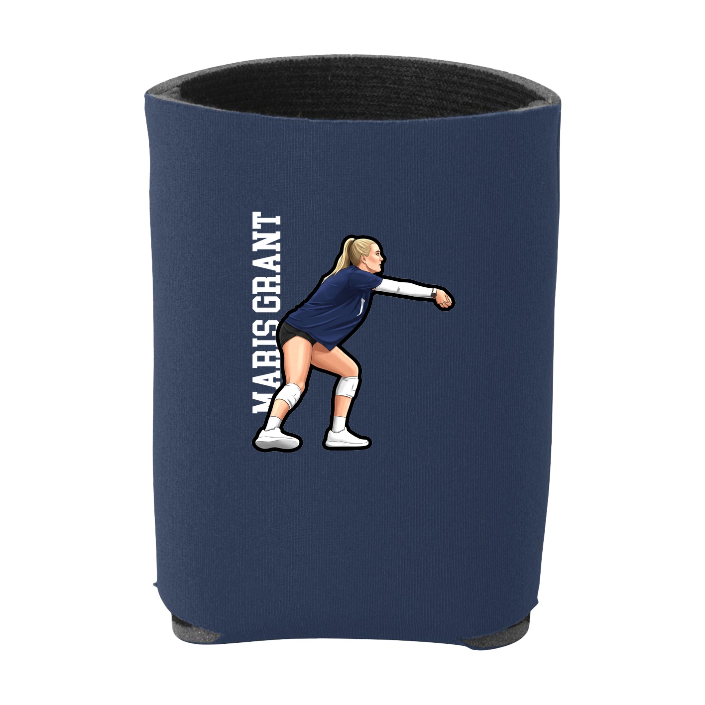 Can Holder — Name Vertical in Navy
