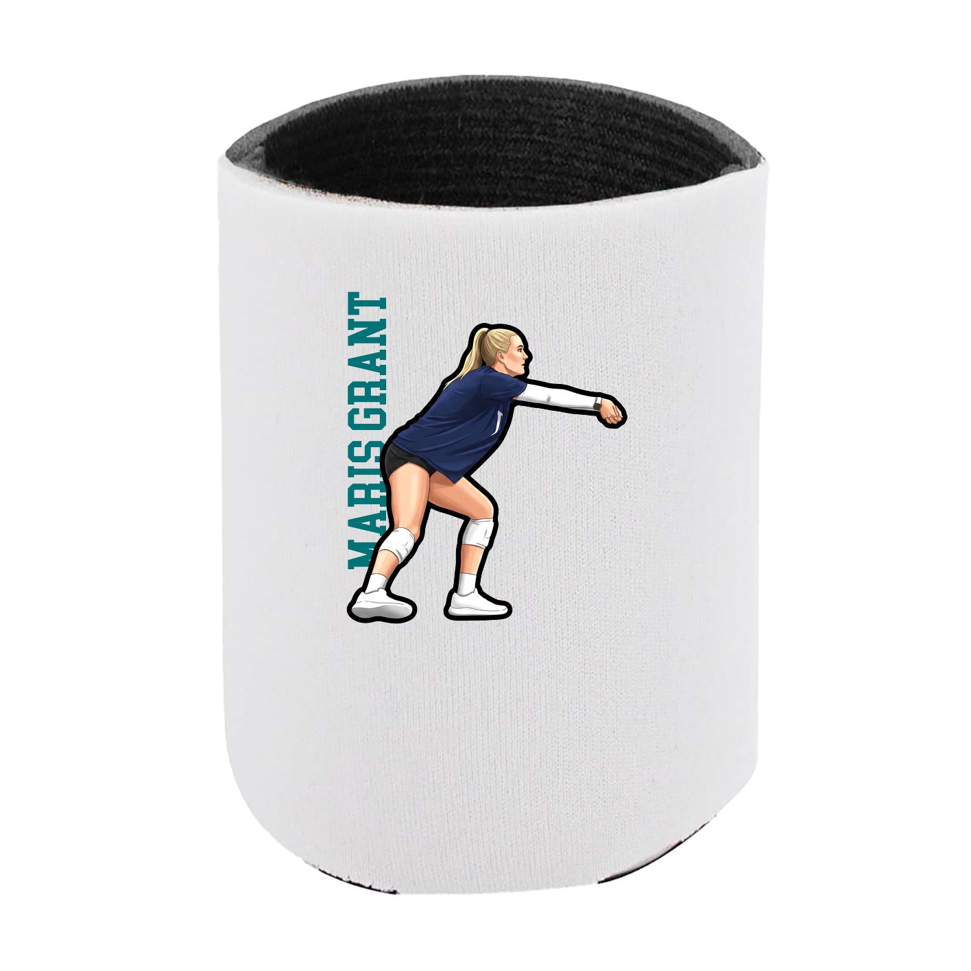 Can Holder — Name Vertical in White