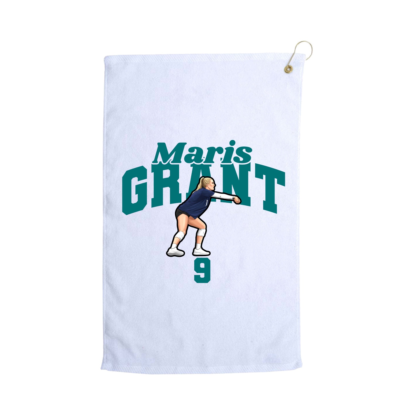 Golf Towel — Signature Arch in White