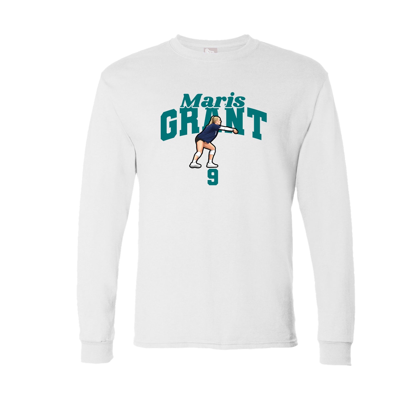 Long Sleeve Tee — Signature Arch in White