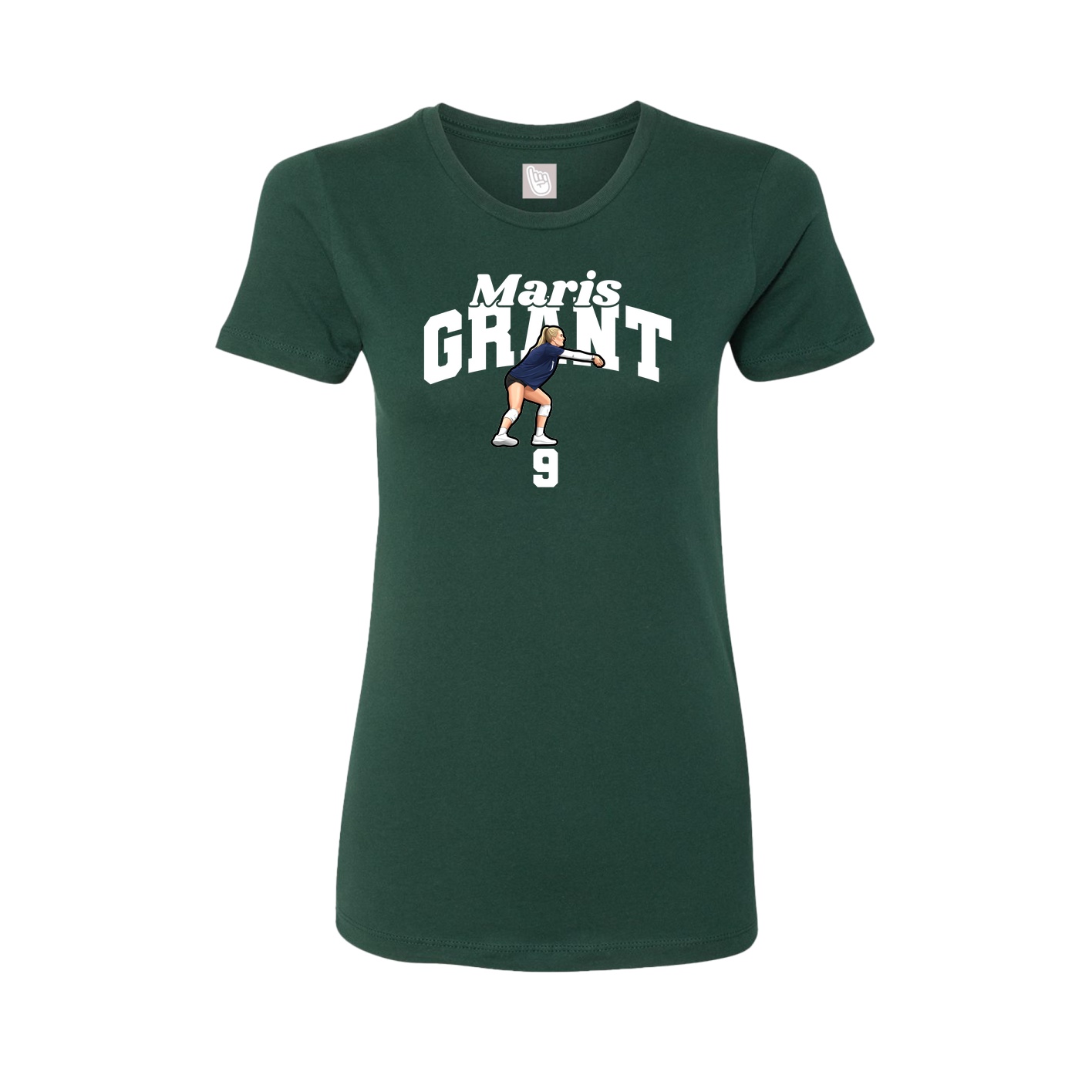 Womens Tee — Signature Arch in Green