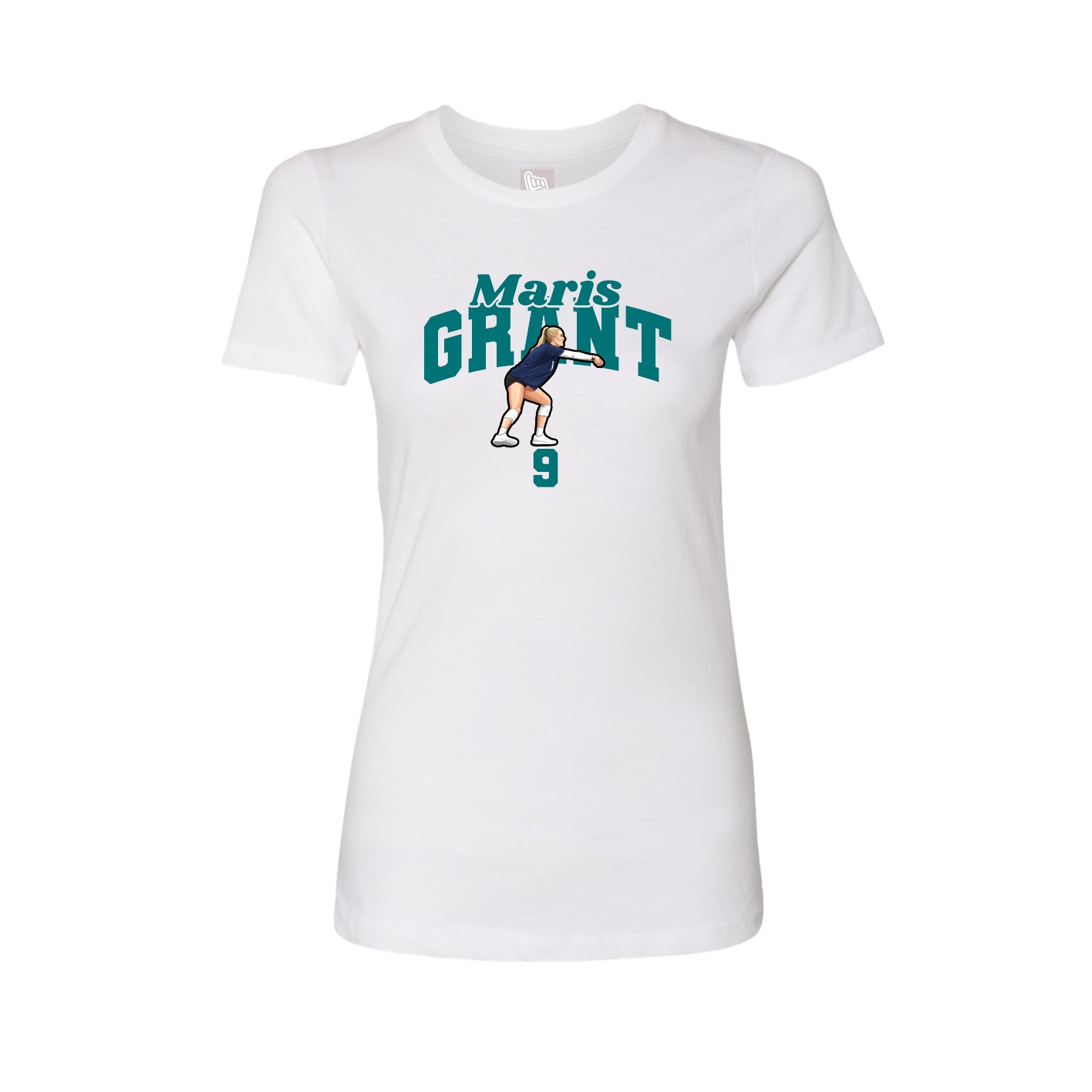 Womens Tee — Signature Arch in White