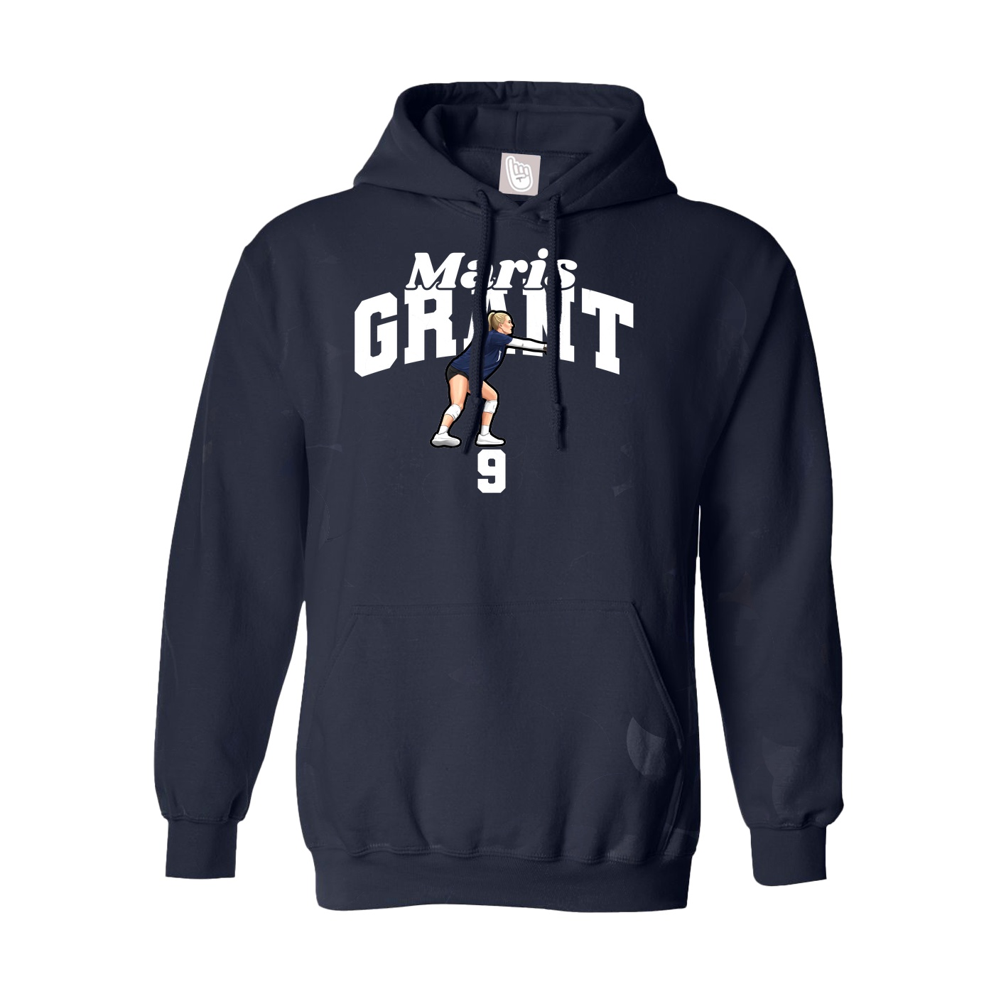 Youth Hoodie — Signature Arch in Navy