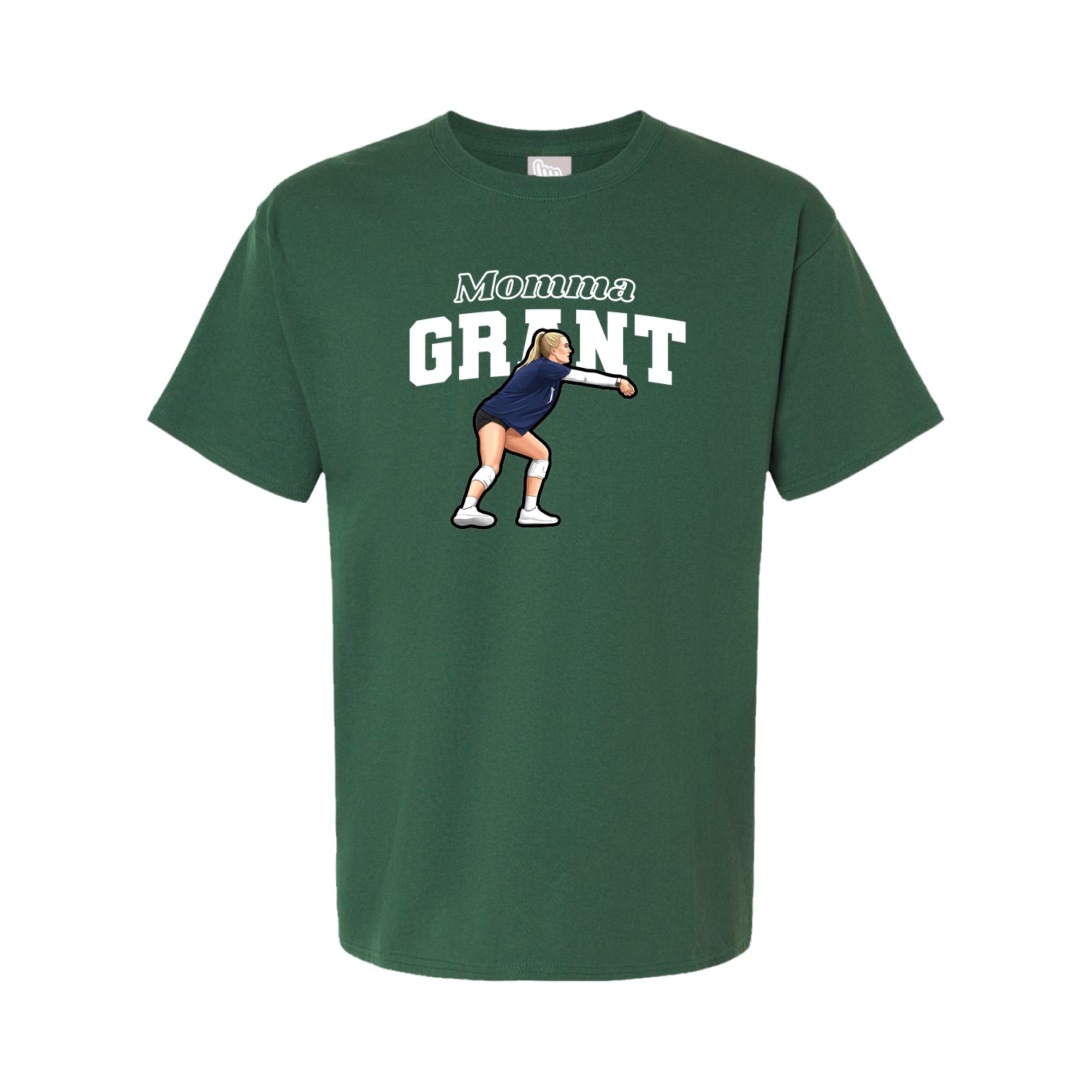 Youth Tee — Mothers Day Block in Green