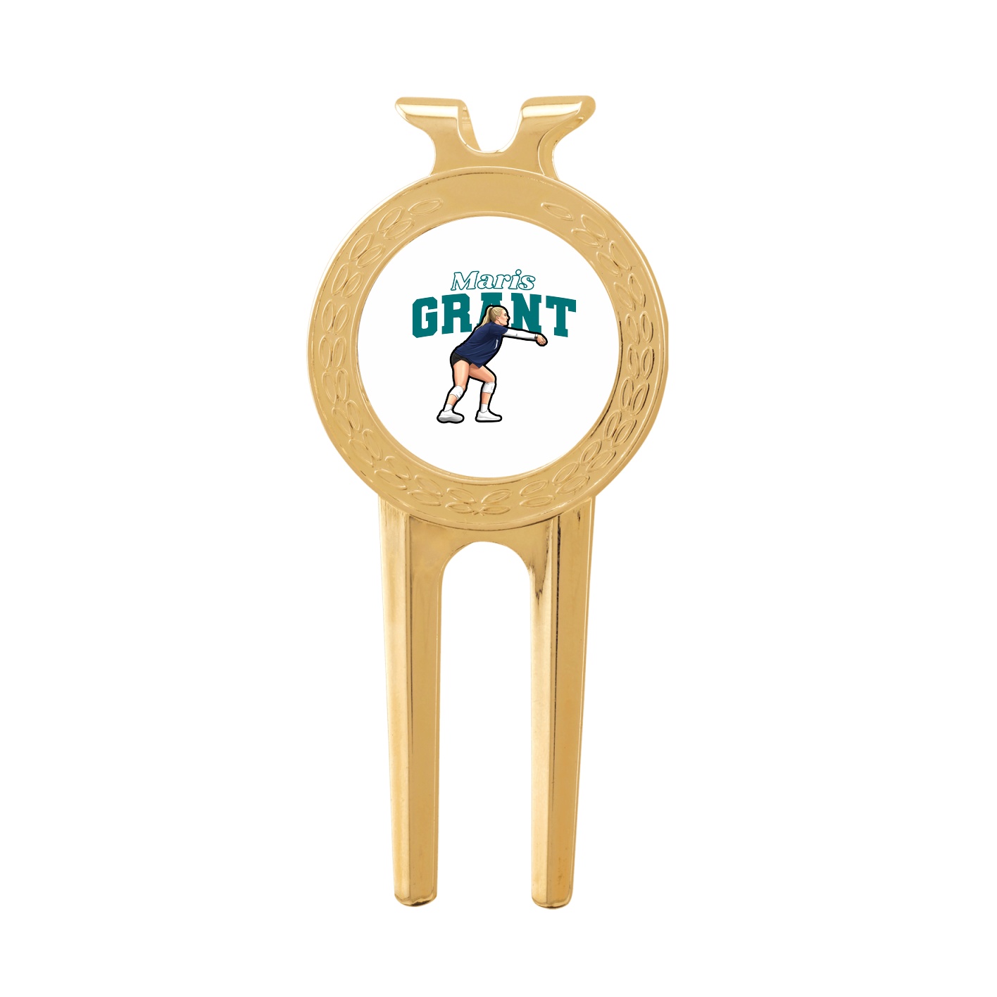 Divot Tool with Ball Marker — Name Arch in Classic