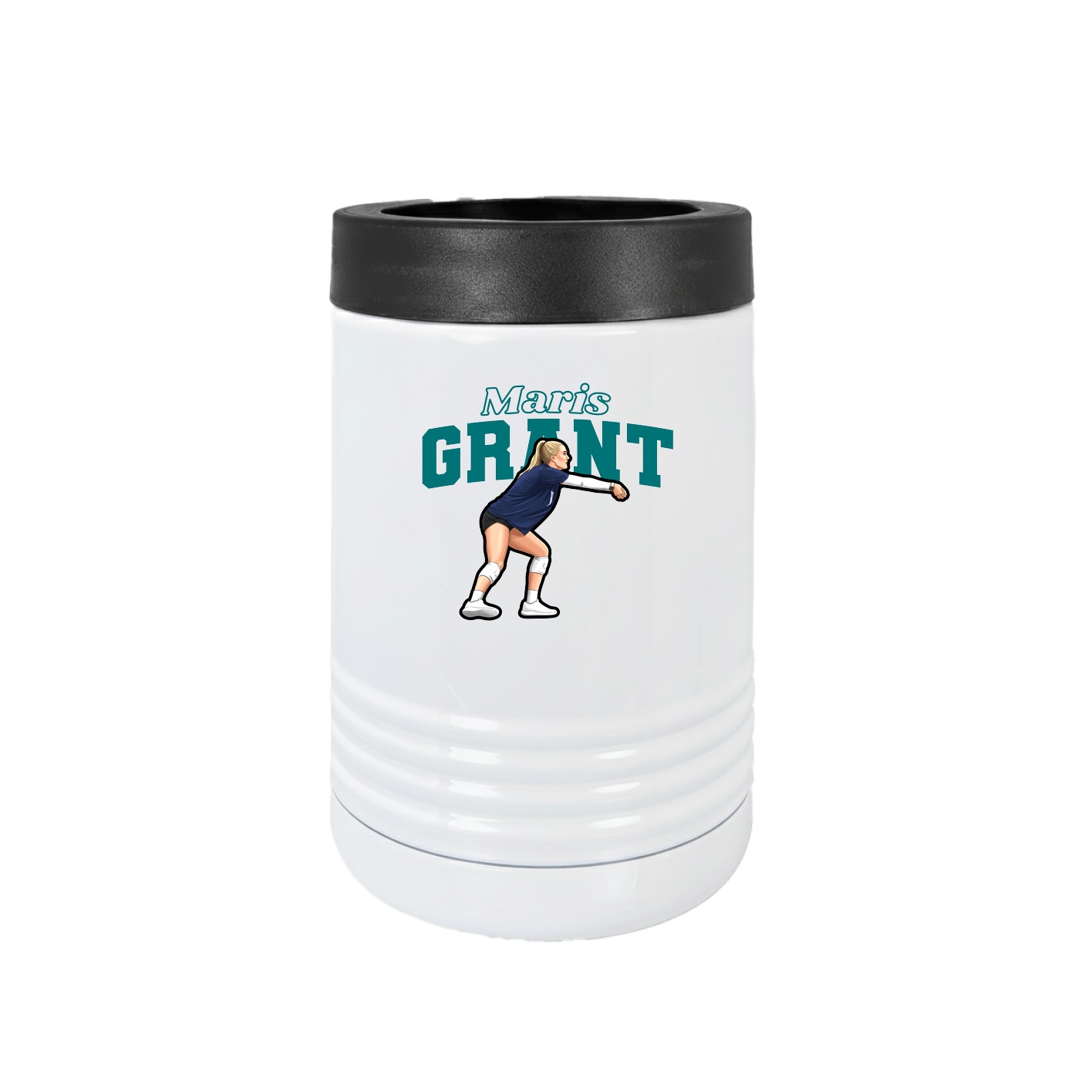 Beverage Holder — Name Arch in White