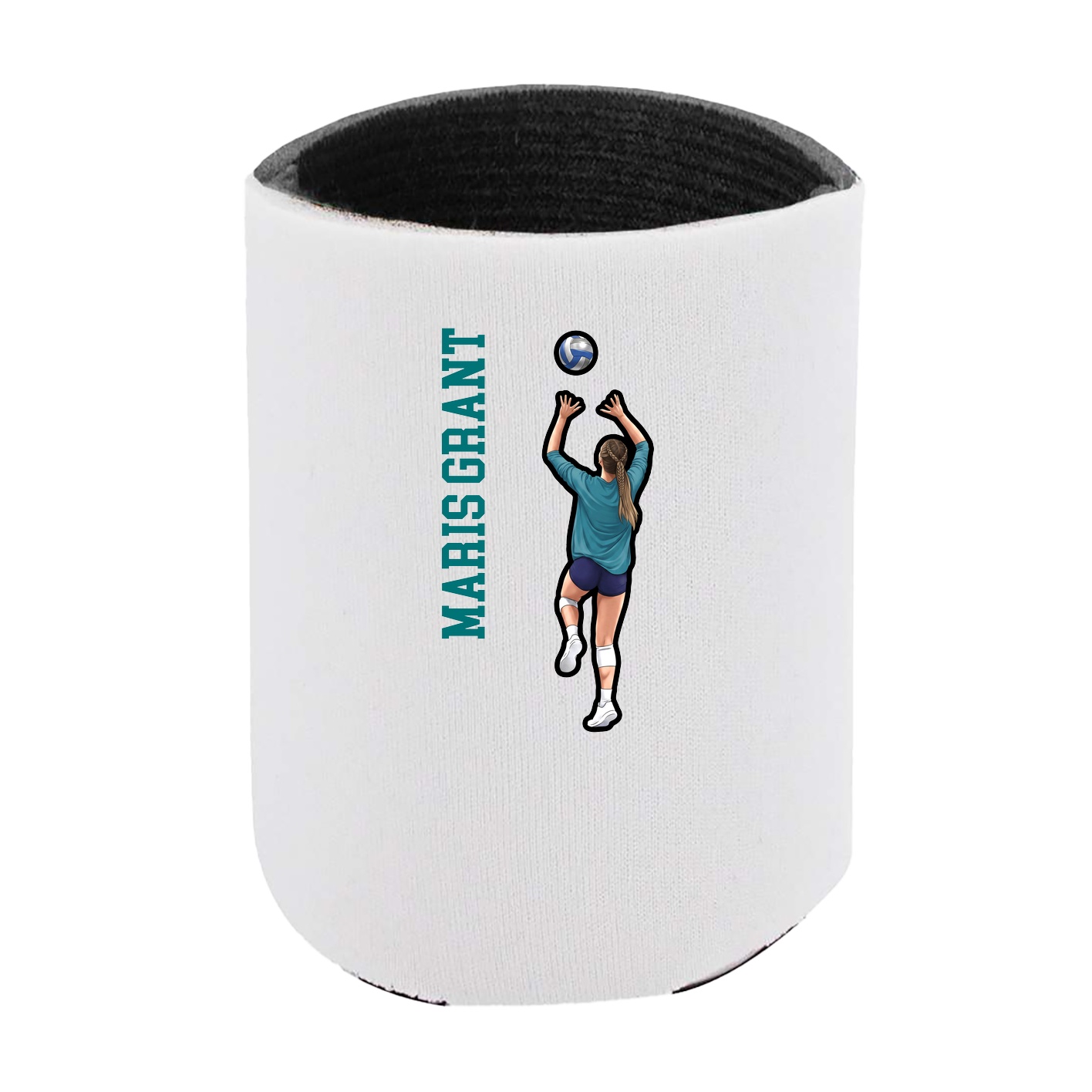 Can Holder — Name Vertical in White