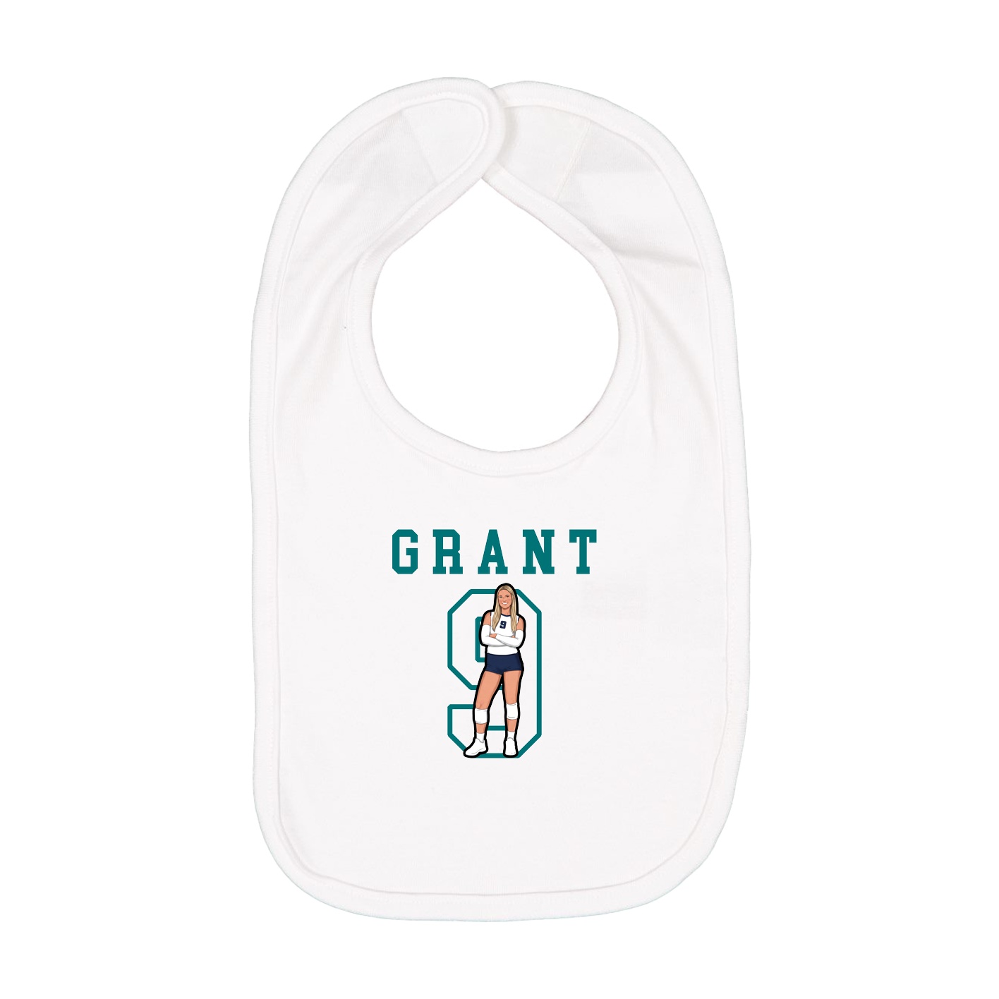 Infant Bib — Shirsey in White