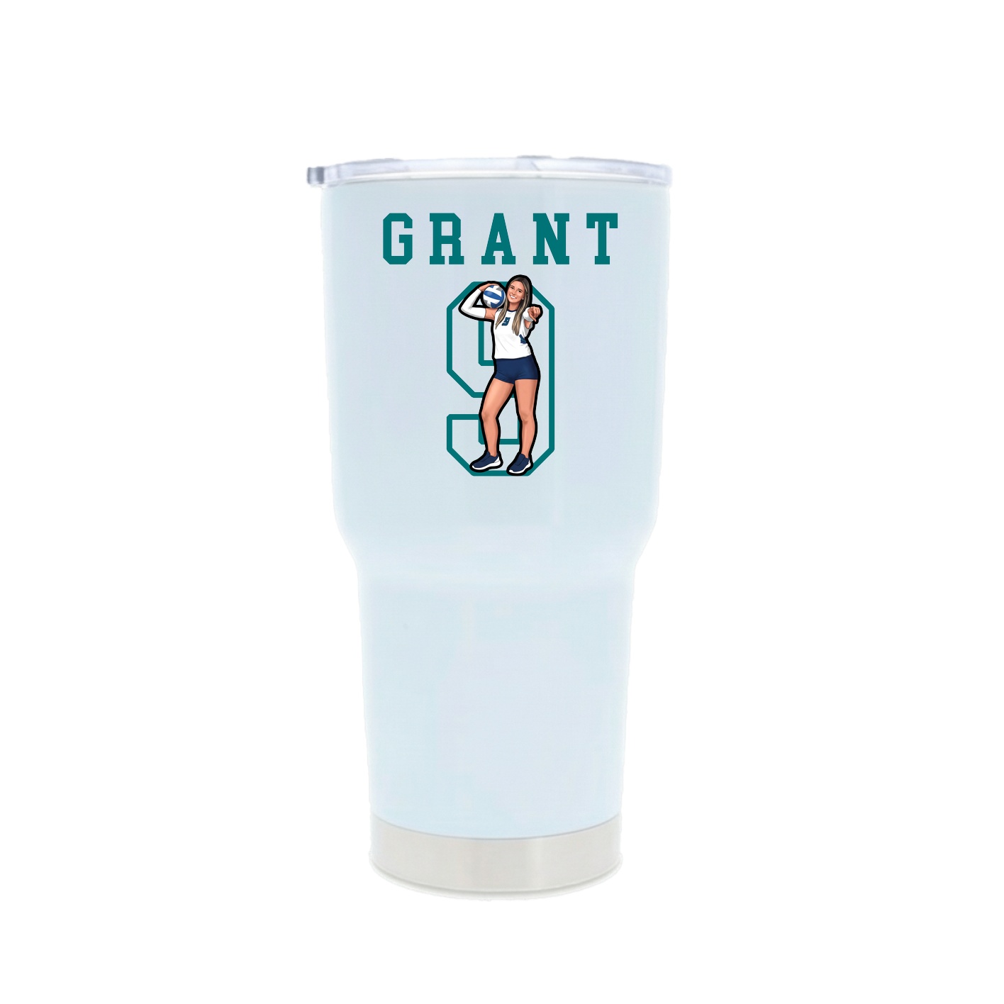 30oz Stainless Steel Tumbler — Shirsey in White