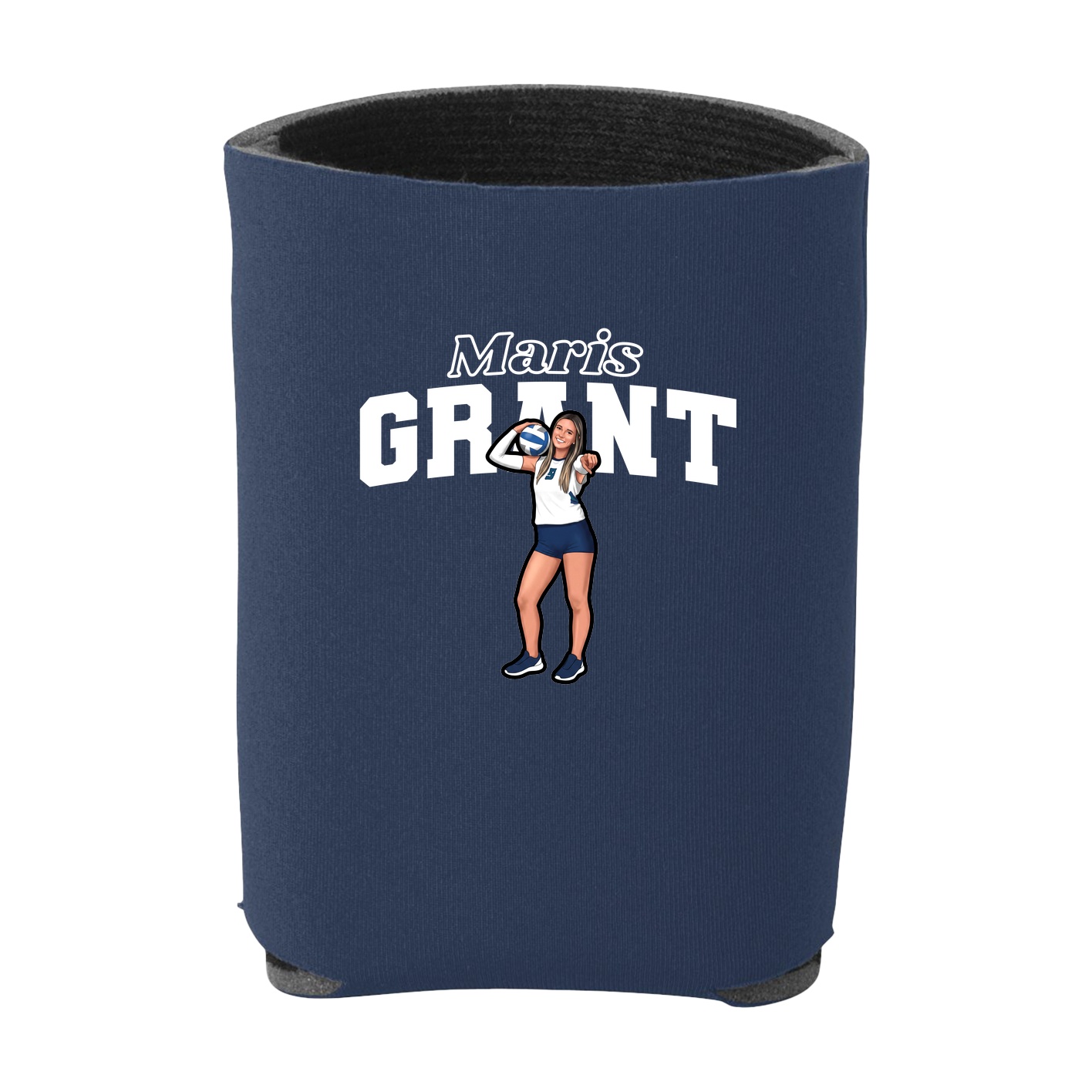 Can Holder — Name Arch in Navy