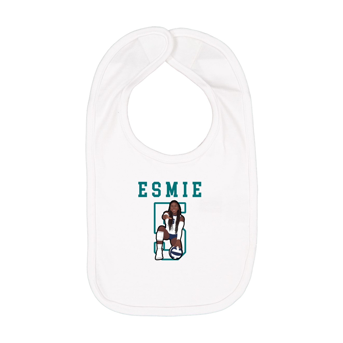 Infant Bib — Shirsey in White