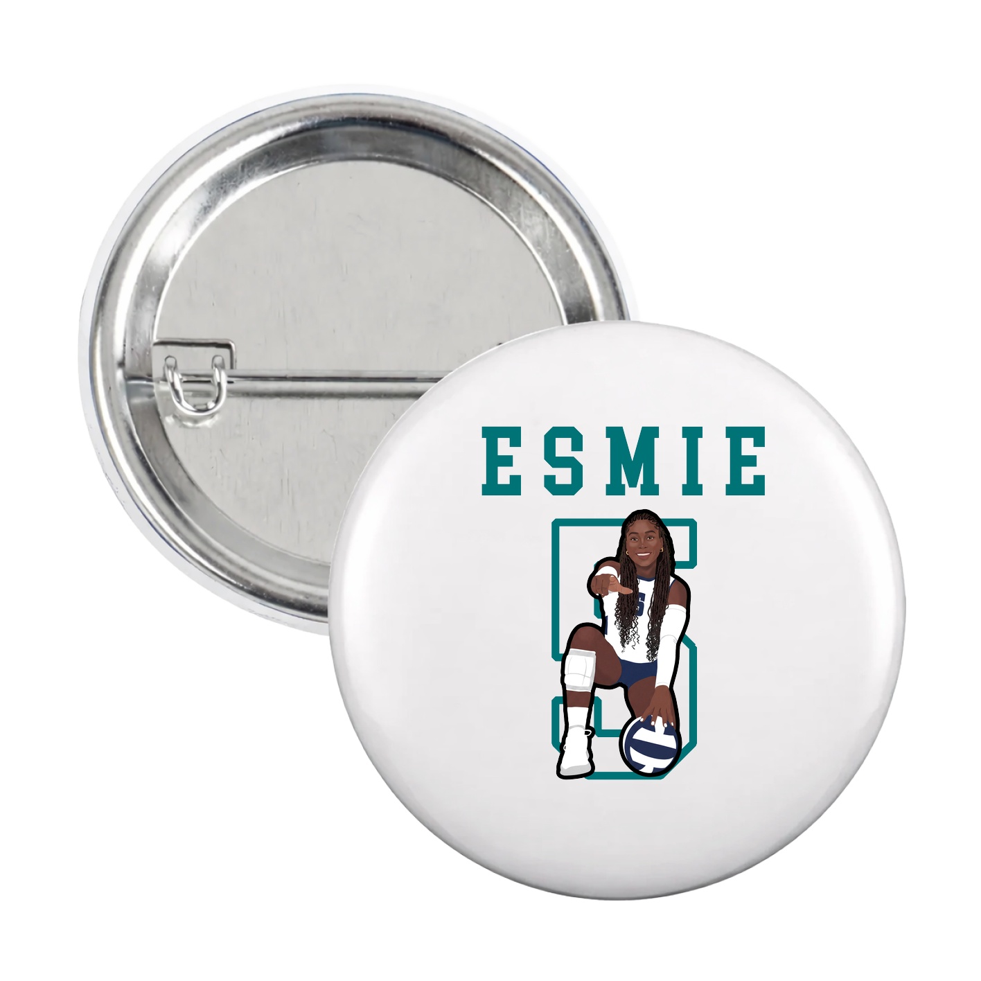 Game Day Button — Shirsey in White
