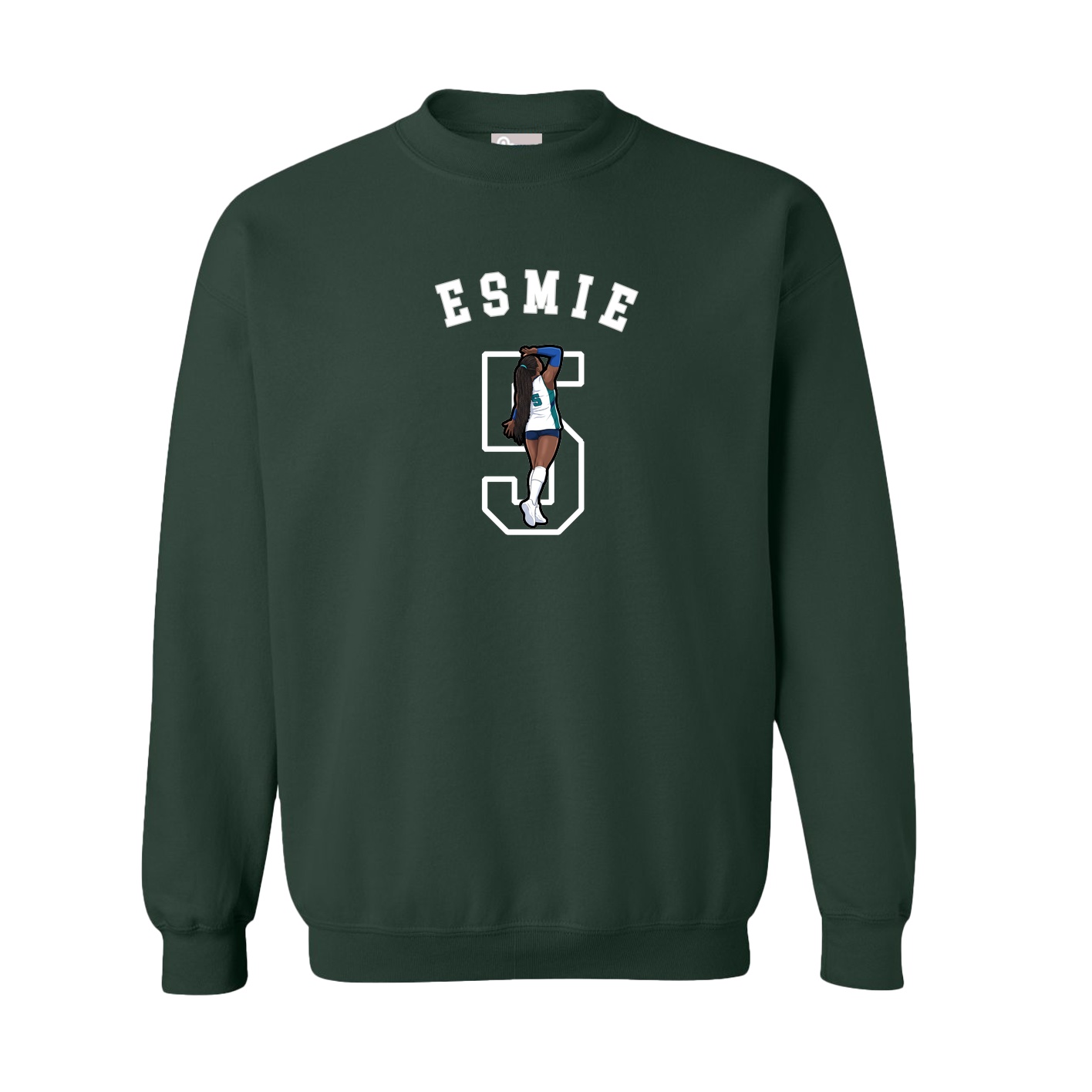 Fleece Crew — Shirsey Arch in Green
