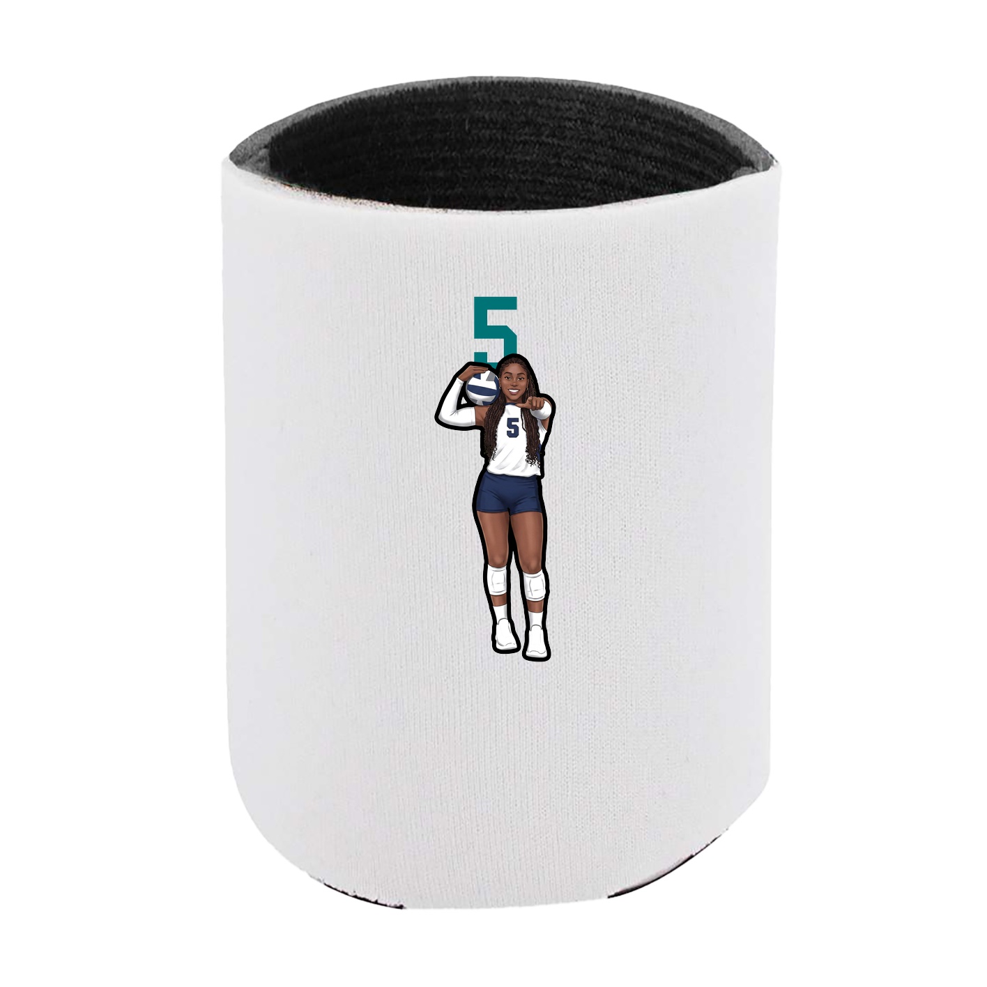 Can Holder — Number Top in White